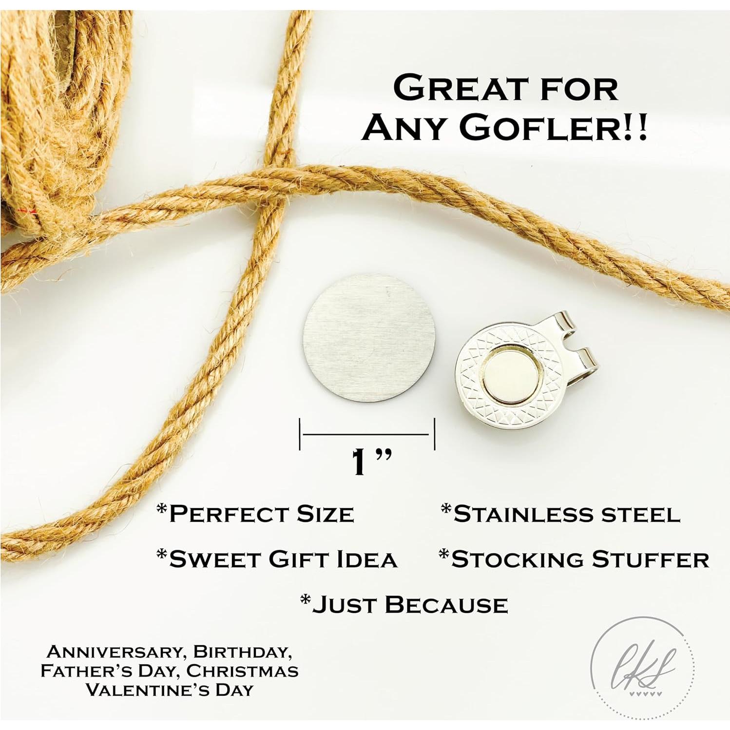 Marcador de Pelota de Golf de Acero Genérico con Clip