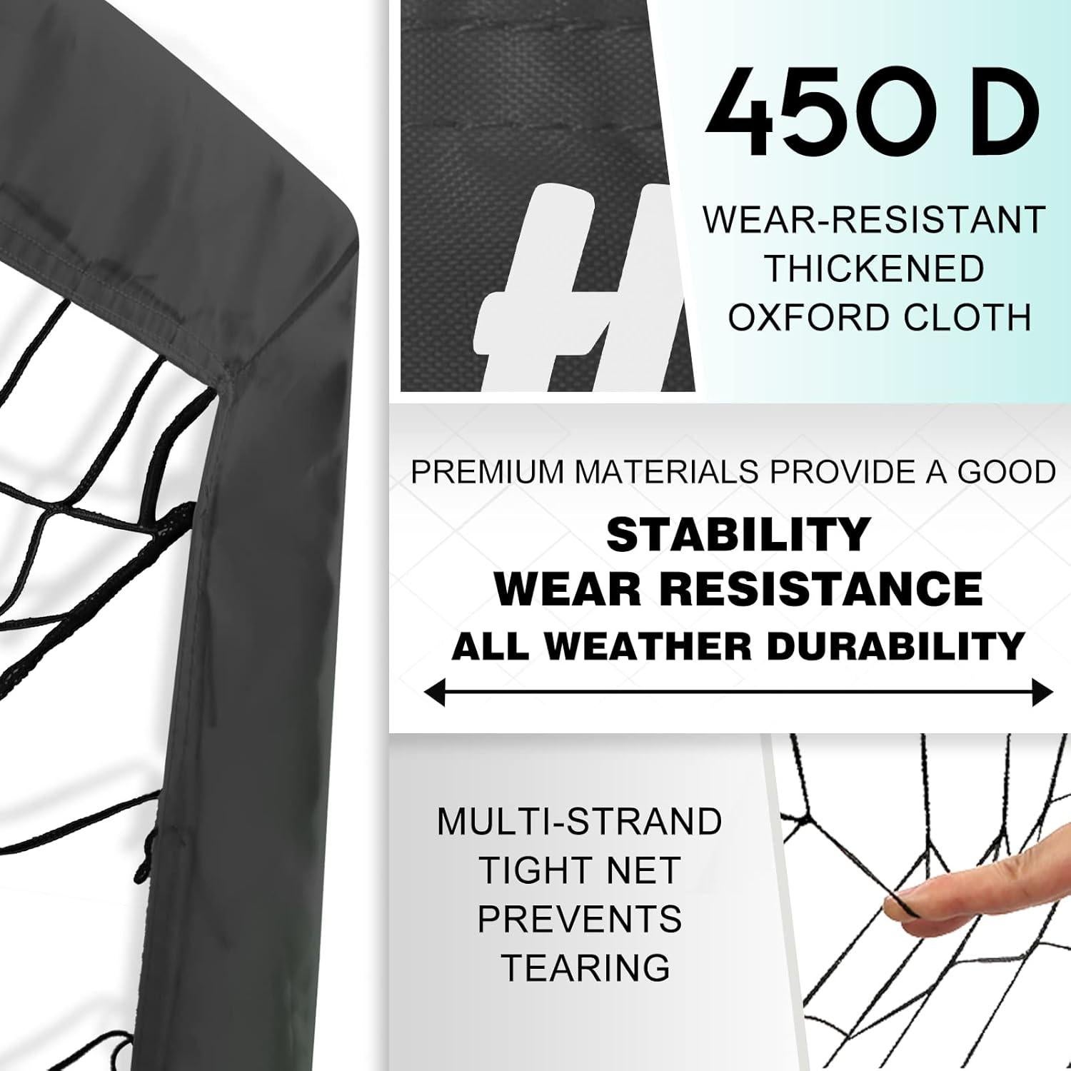 Portería de Fútbol Portátil Hazacl 6x4 FT con Balón y Accesorios