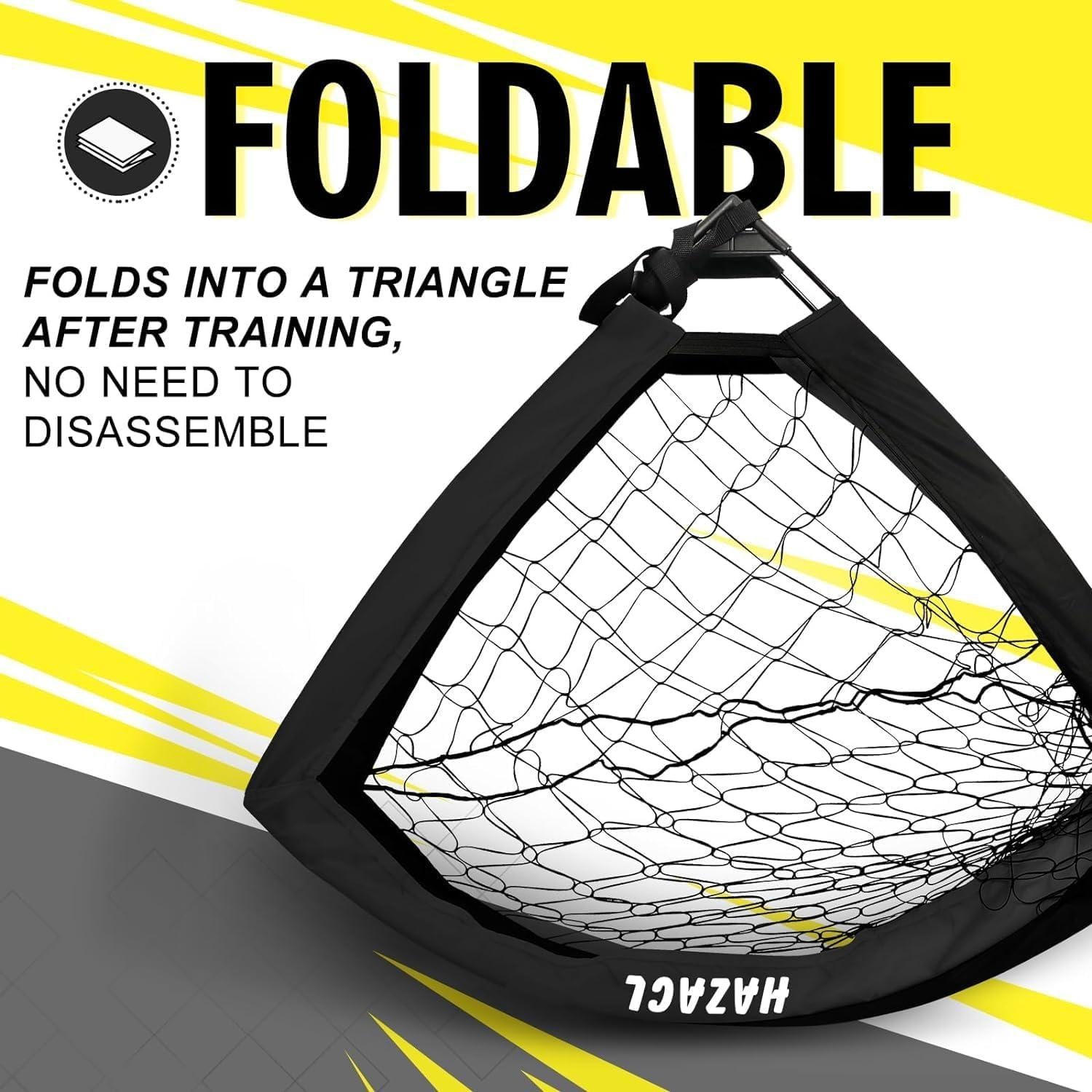 Portería de Fútbol Portátil Hazacl 6x4 FT con Balón y Accesorios