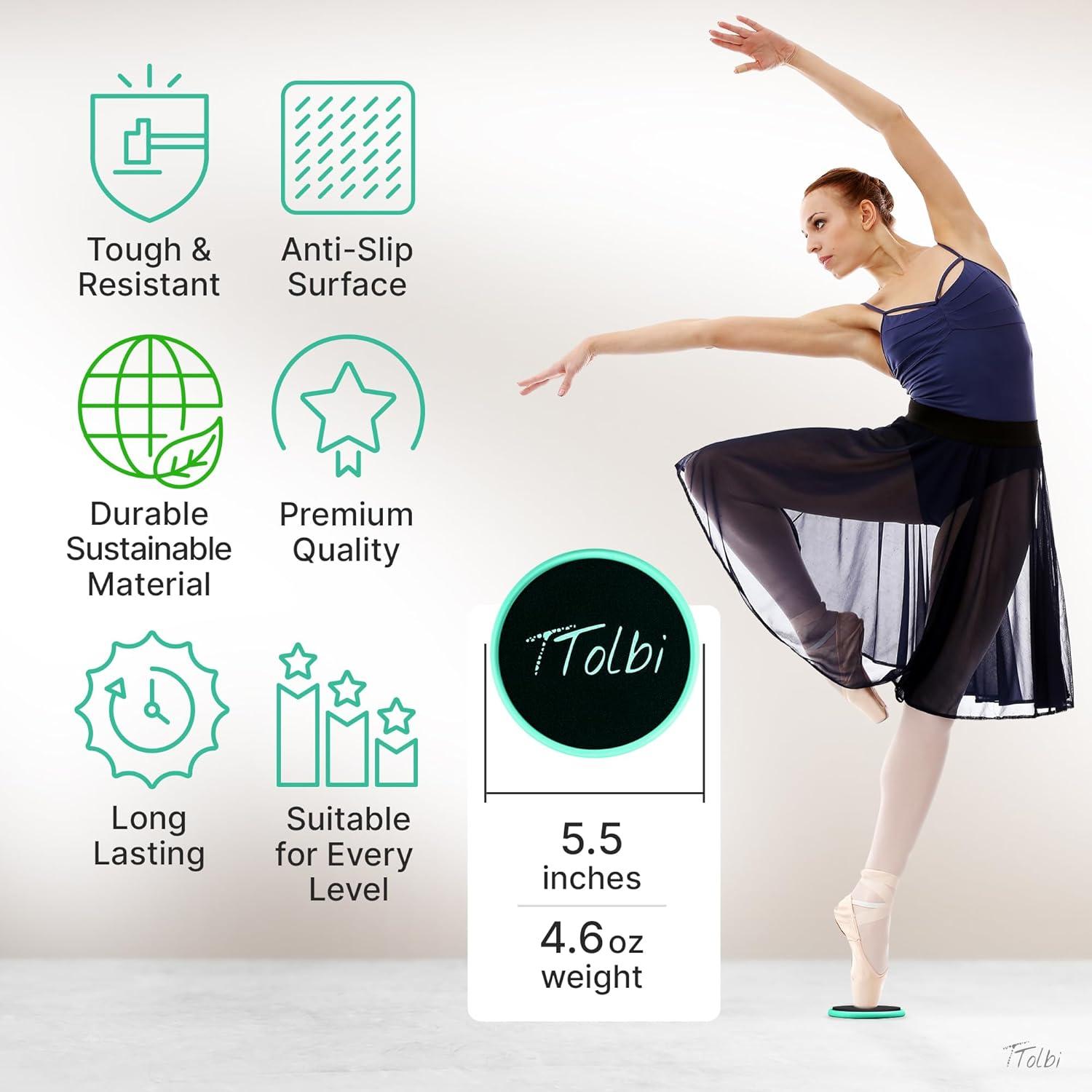 Tablero de Giro Tolbi Verde - Disco de Pirueta para Danza