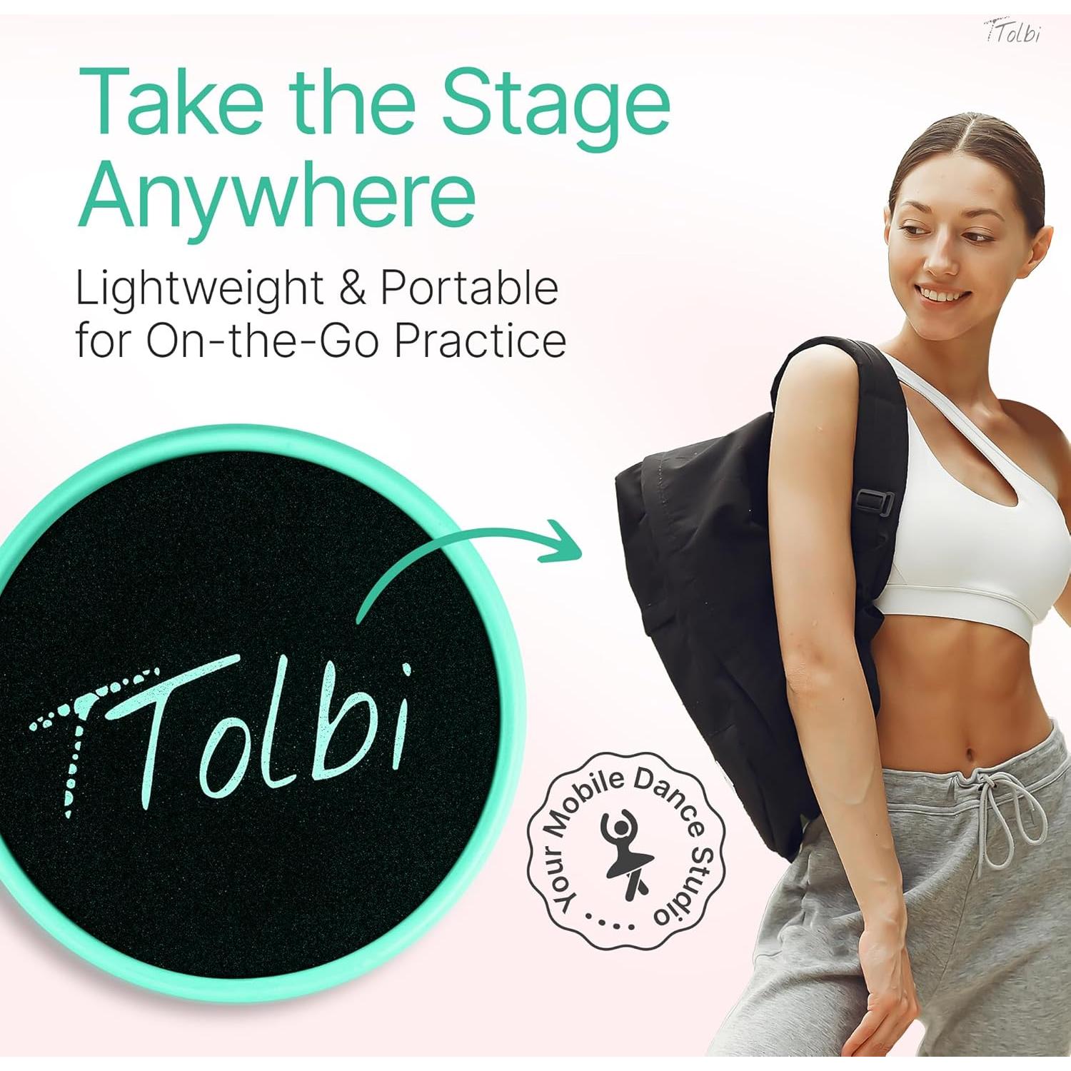 Tablero de Giro Tolbi Verde - Disco de Pirueta para Danza