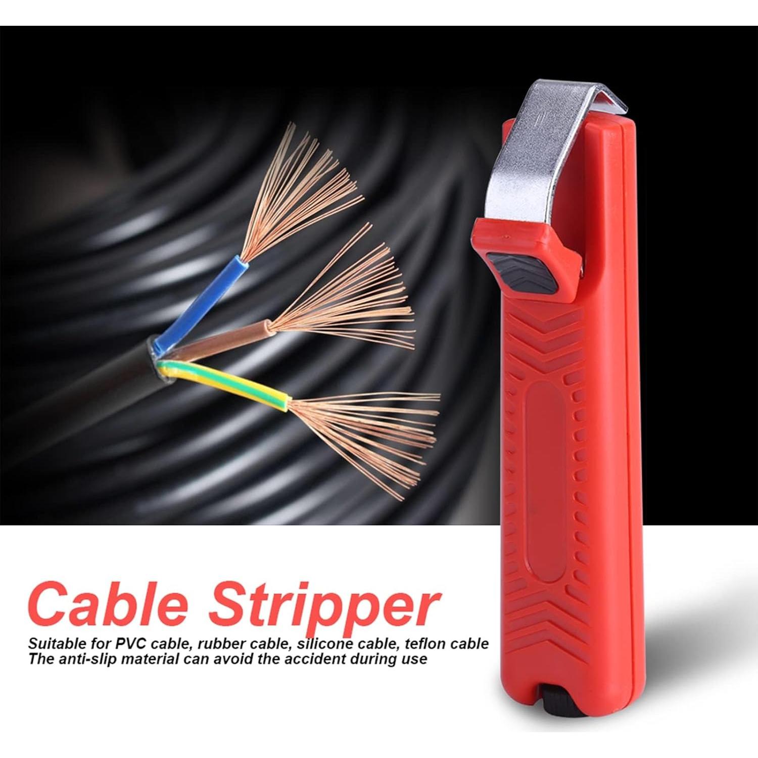 Corta Cable Ajustable 8-28mm Hapivida Rojo 2 Pcs