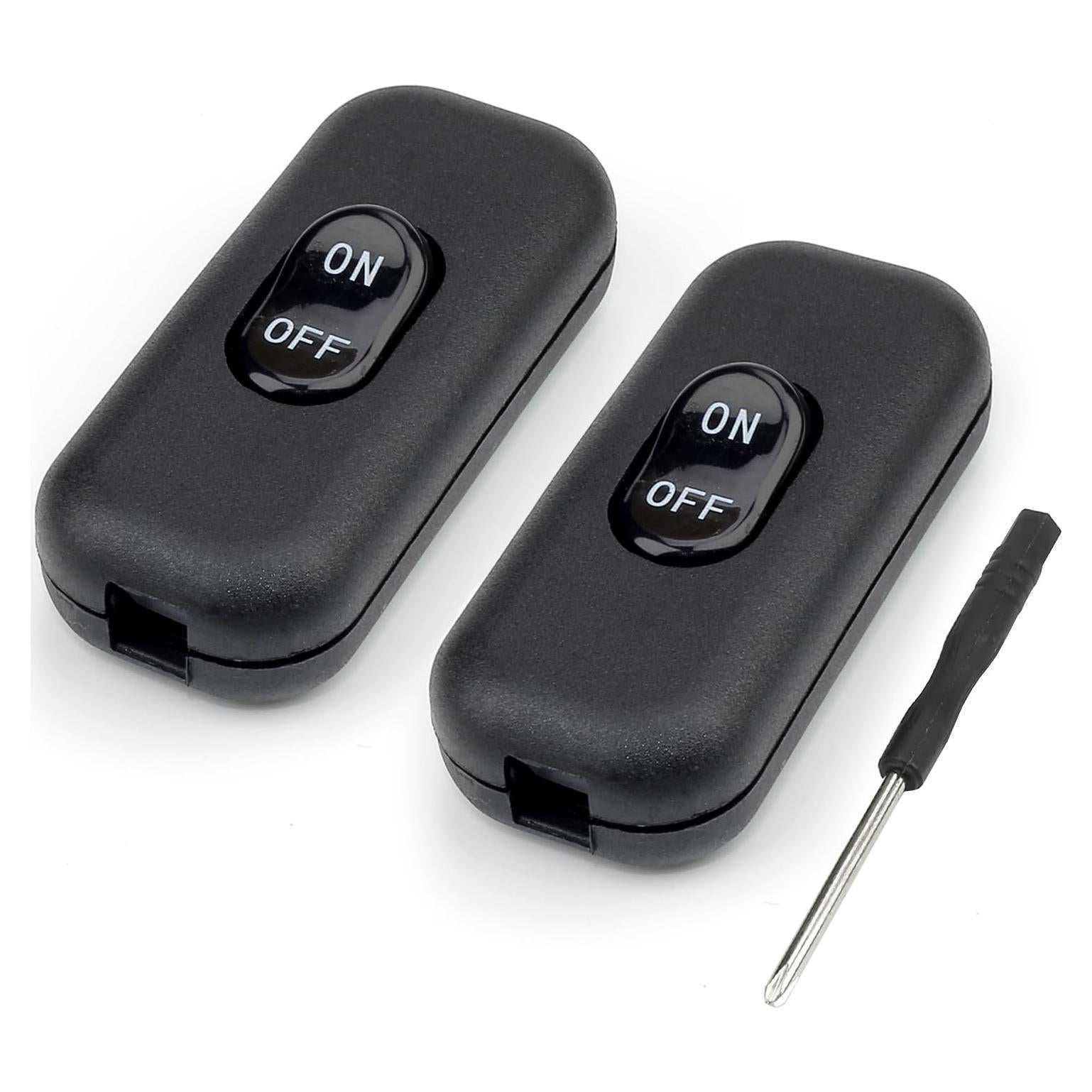 Paquete de 2 Interruptores de Cable GOWEEWON 6A 250V