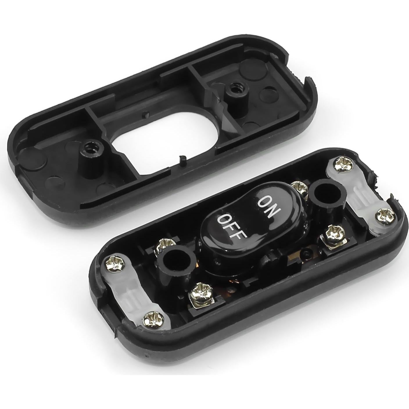 Paquete de 2 Interruptores de Cable GOWEEWON 6A 250V