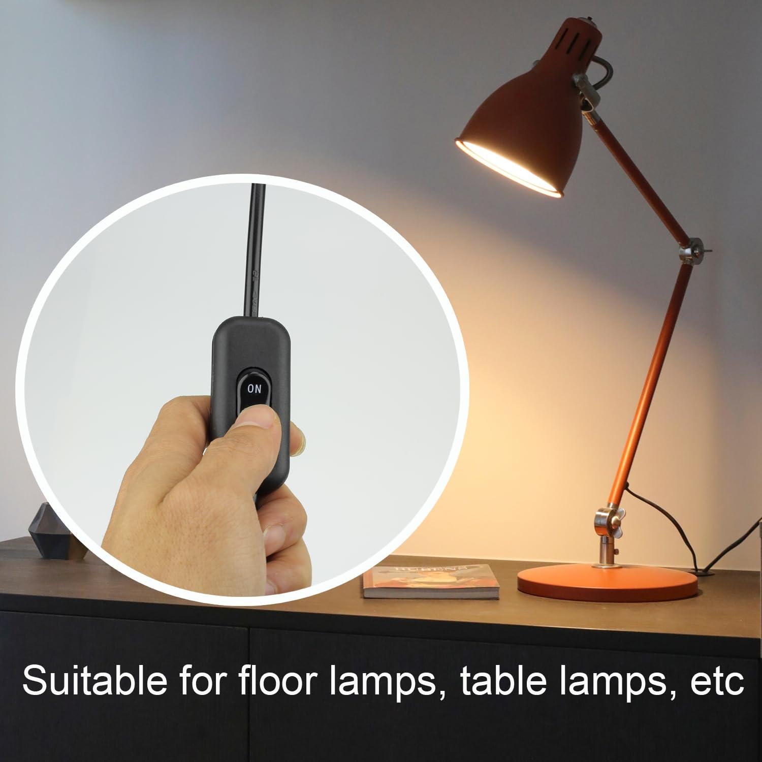 Paquete de 2 Interruptores de Cable GOWEEWON 6A 250V