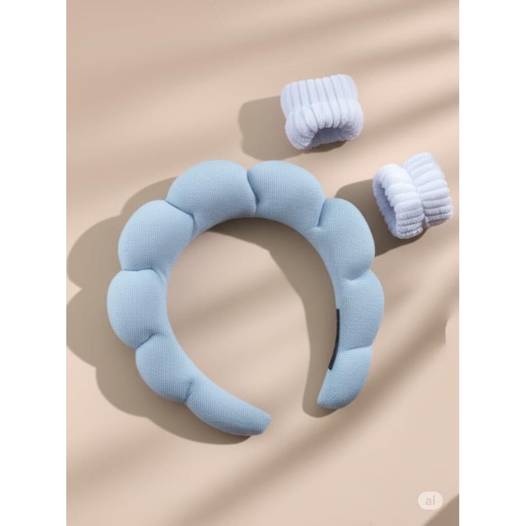 Diadema de Spa Azul Claro Foshan - Cuidado Facial y Belleza