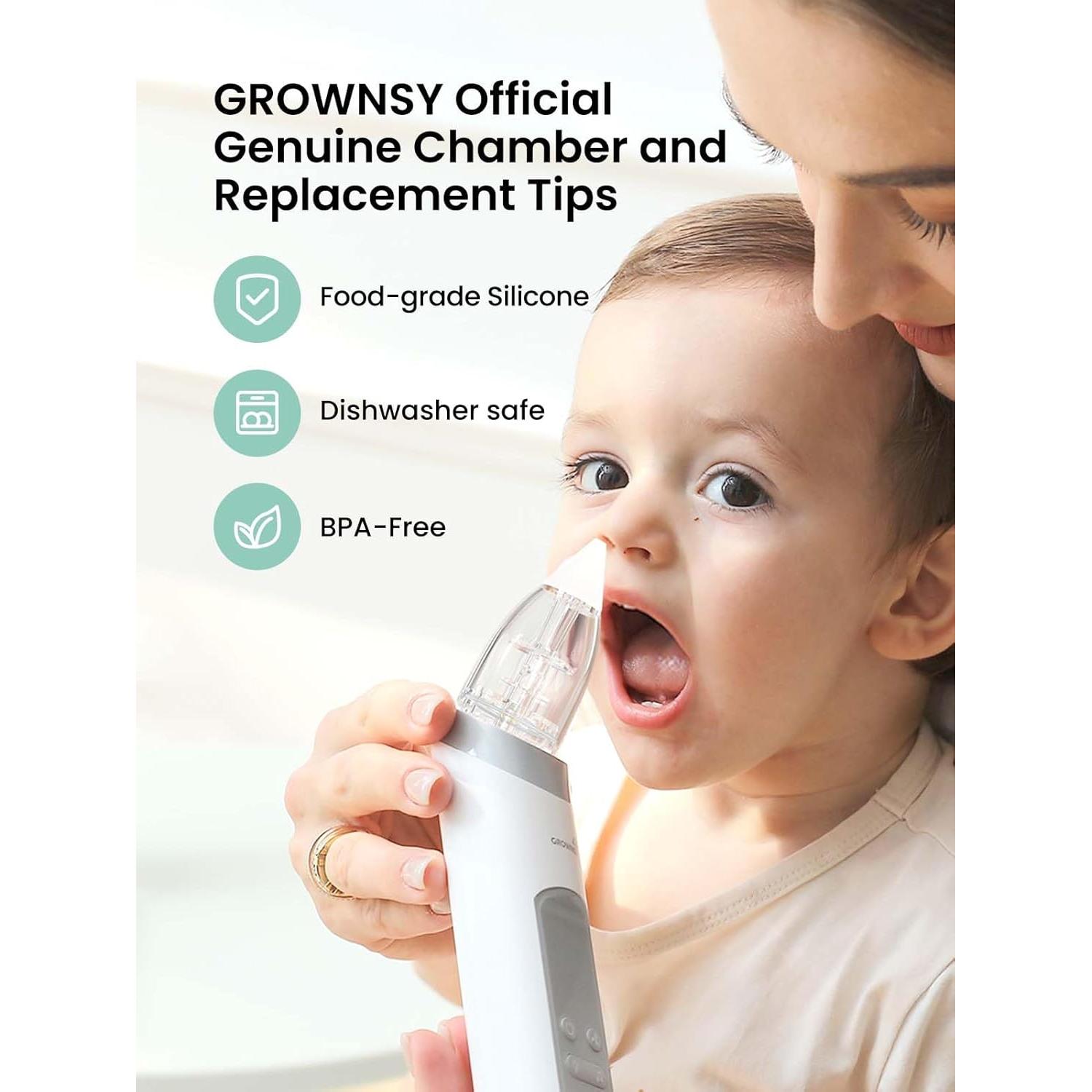 Cámara de Succión Nasal GROWNSY Mejorada + 3 Puntas Silicona