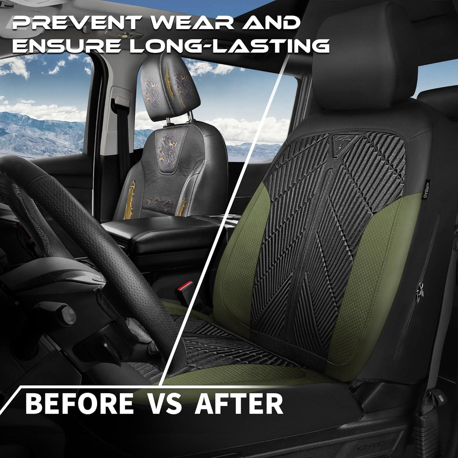 Cubiertas de Asiento de Coche CAR PASS Neopreno Negro Verde