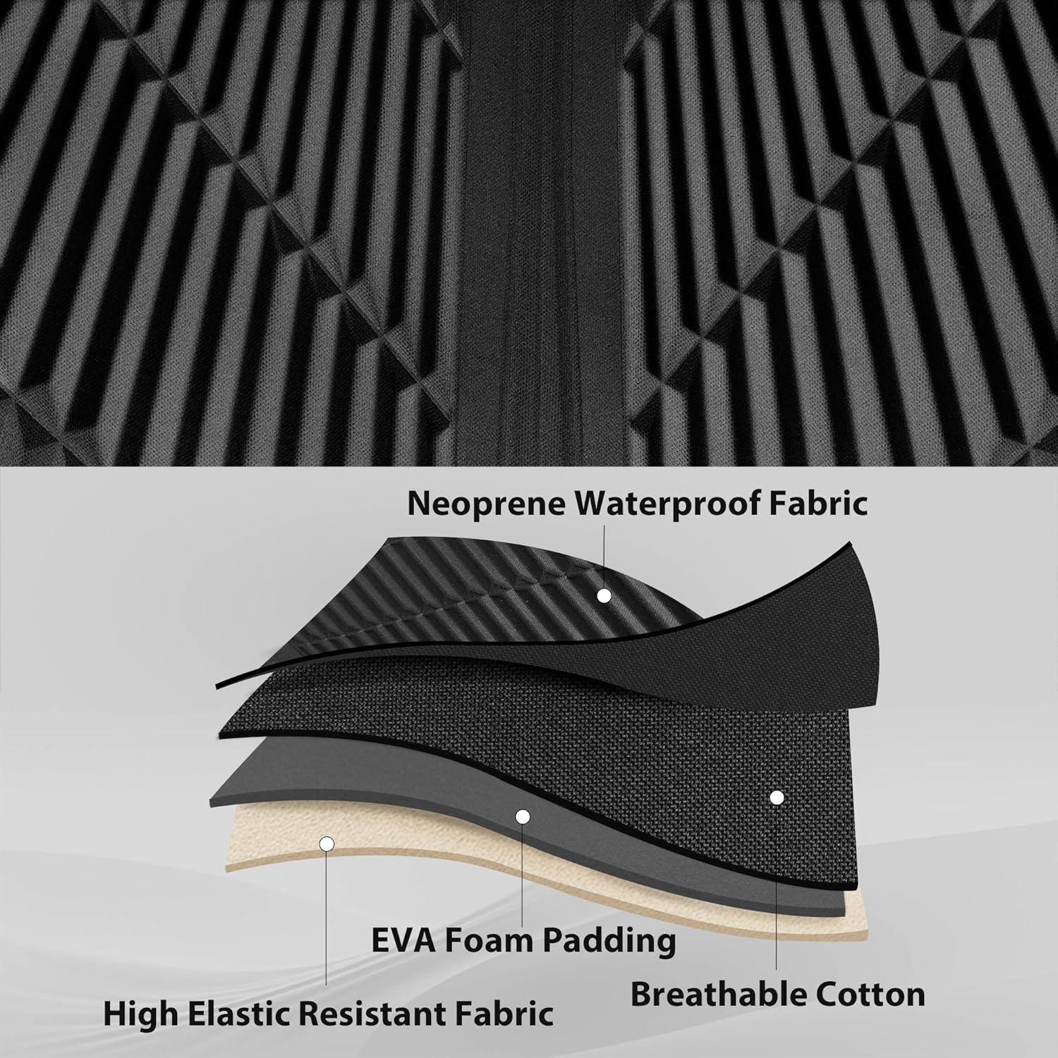 Cubiertas de Asiento de Coche CAR PASS Neopreno Negro Verde