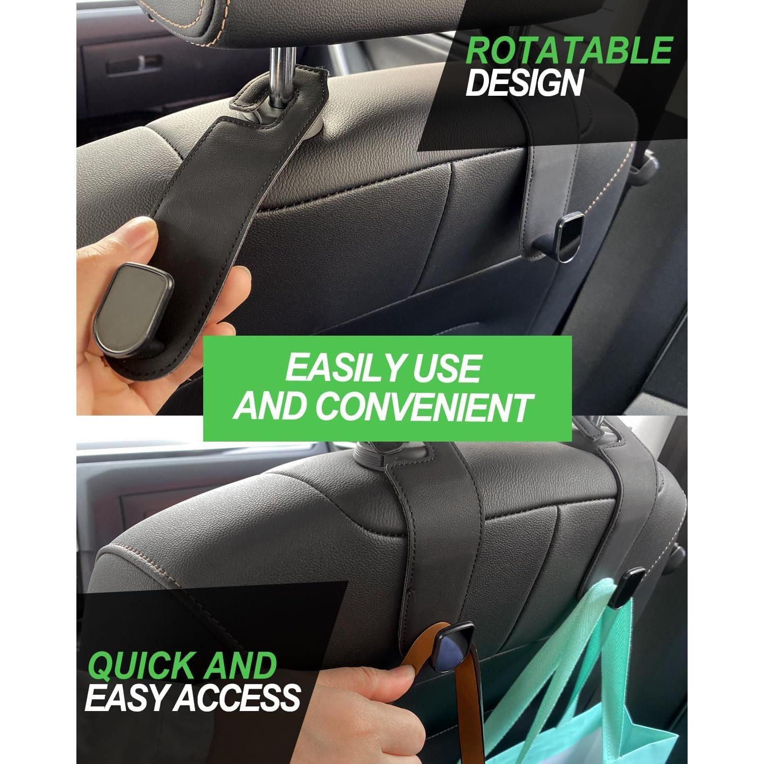 Ganchos para Reposacabezas Teoenix - Paquete de 2, Negro