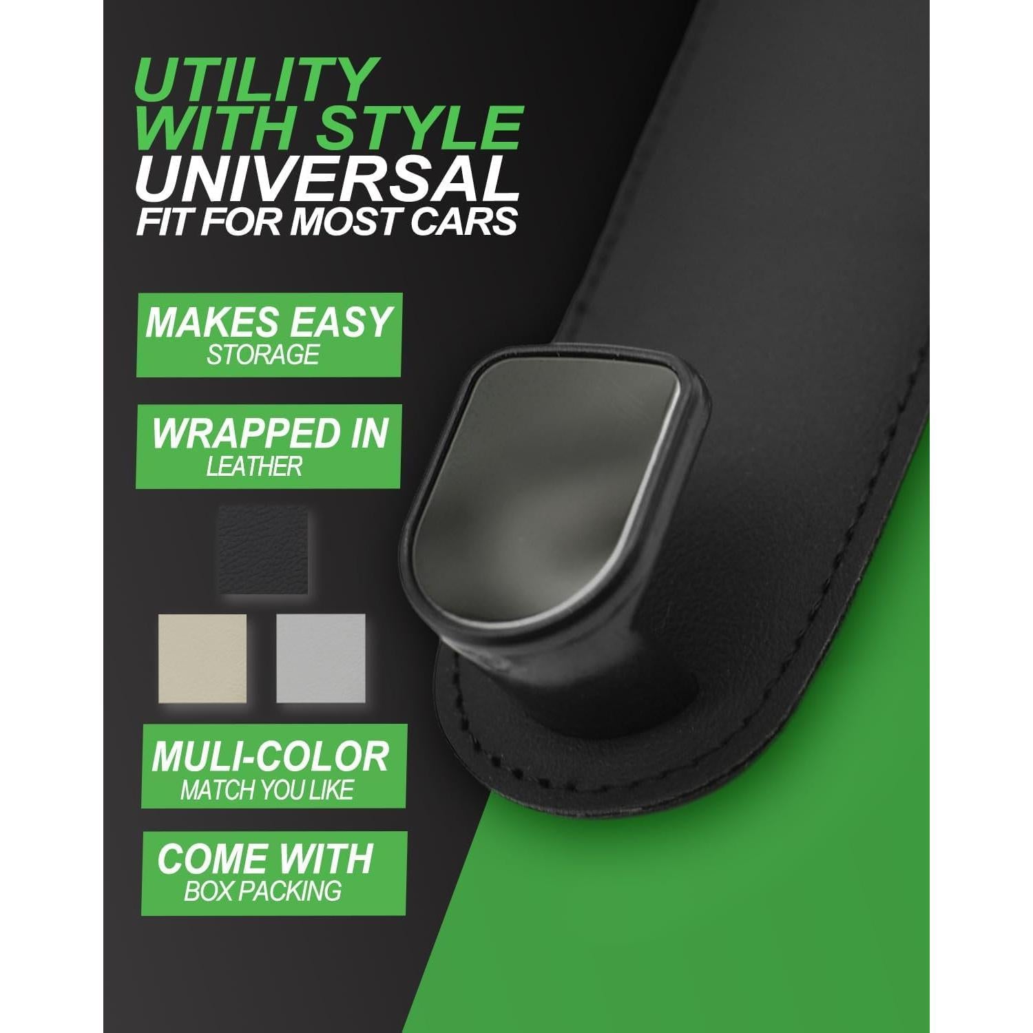 Ganchos para Reposacabezas Teoenix - Paquete de 2, Negro