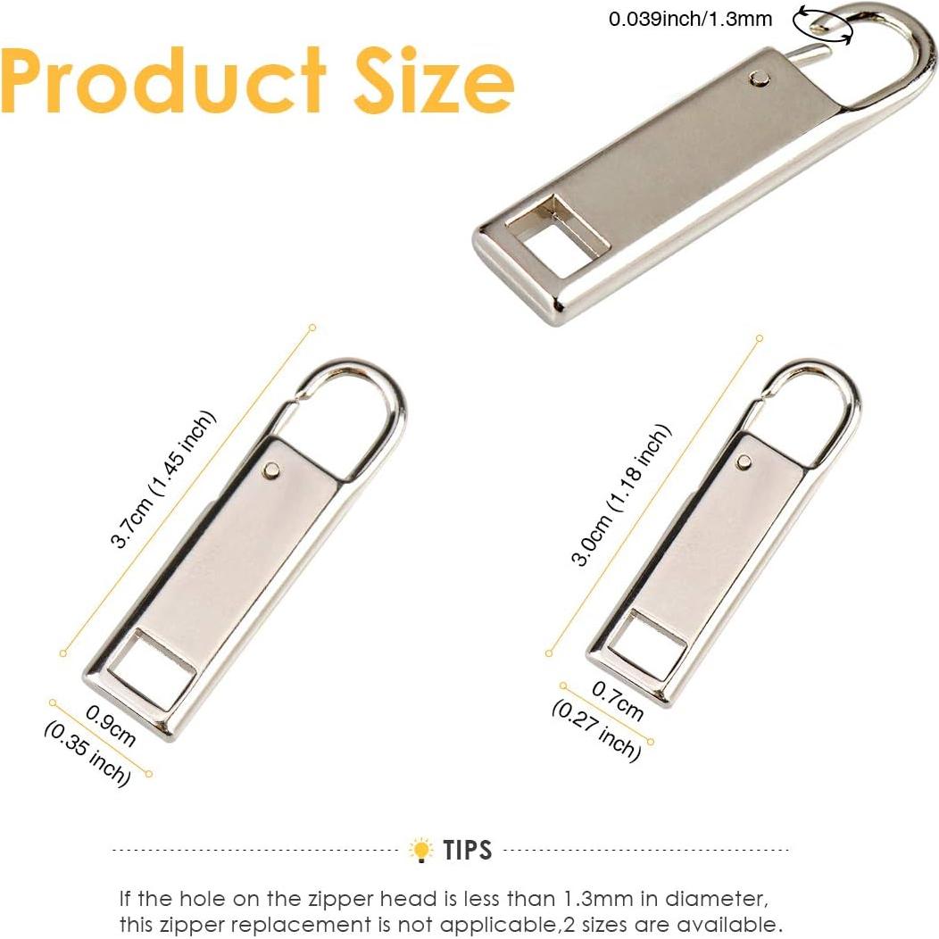 Mango de Reemplazo de Cremallera Metal 8 PCS 1 One Enjoy