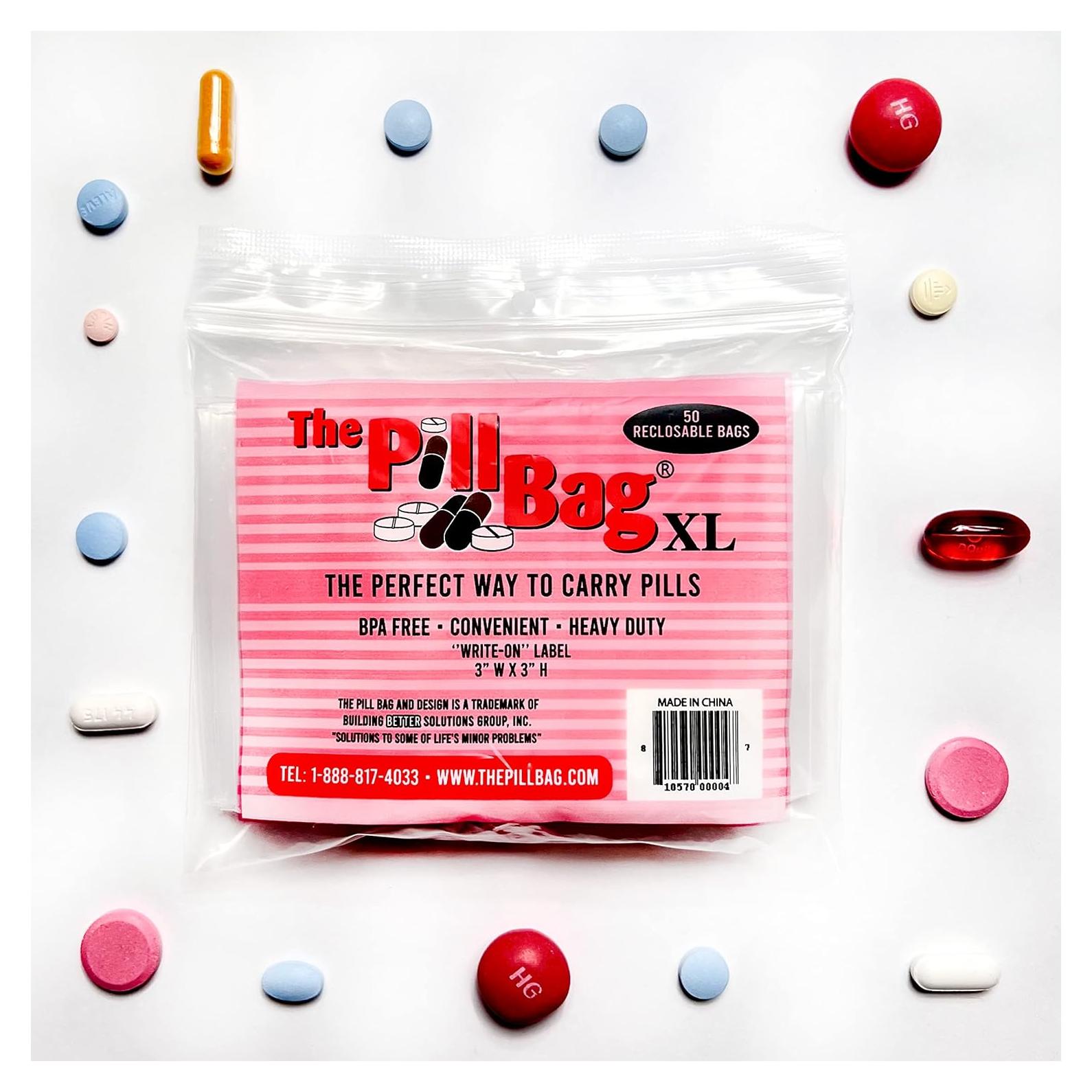 Organizador de Pastillas Reutilizable XL 100 Unidades con Etiquetas AM/PM