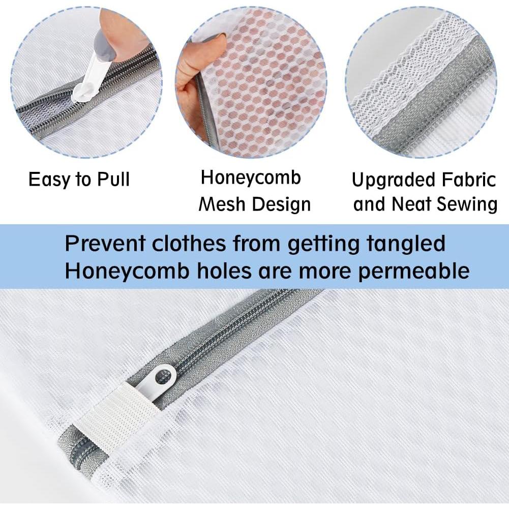 Bolsas de Lavandería de Malla Grande Vivifying - 2 Piezas 50x60cm