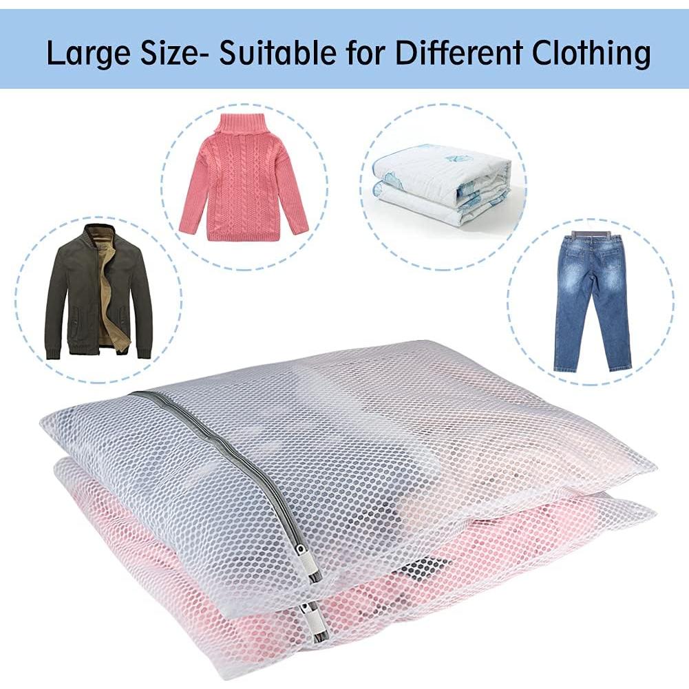 Bolsas de Lavandería de Malla Grande Vivifying - 2 Piezas 50x60cm