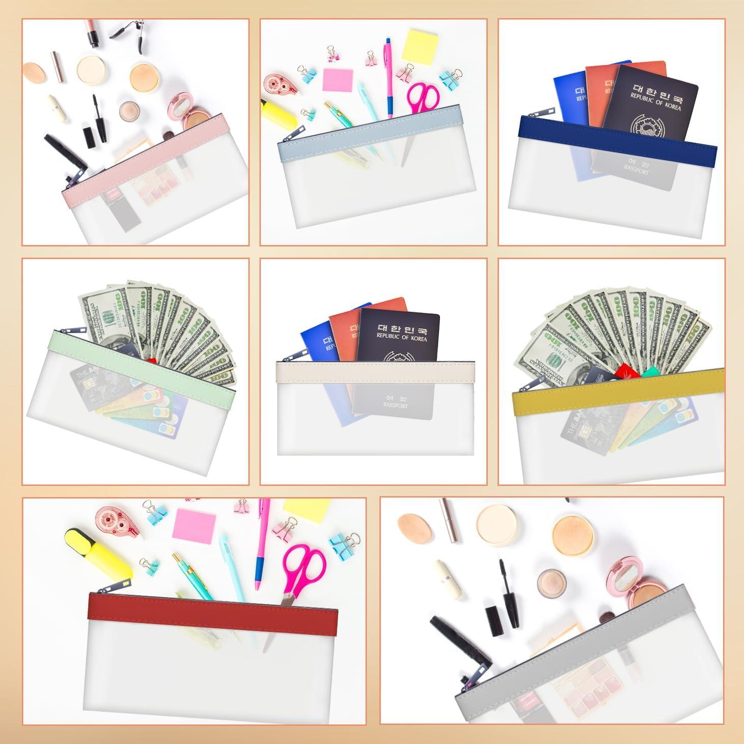 Bolsas de Dinero con Cremallera VOCHIC 19.3x9.4cm 8 Colores