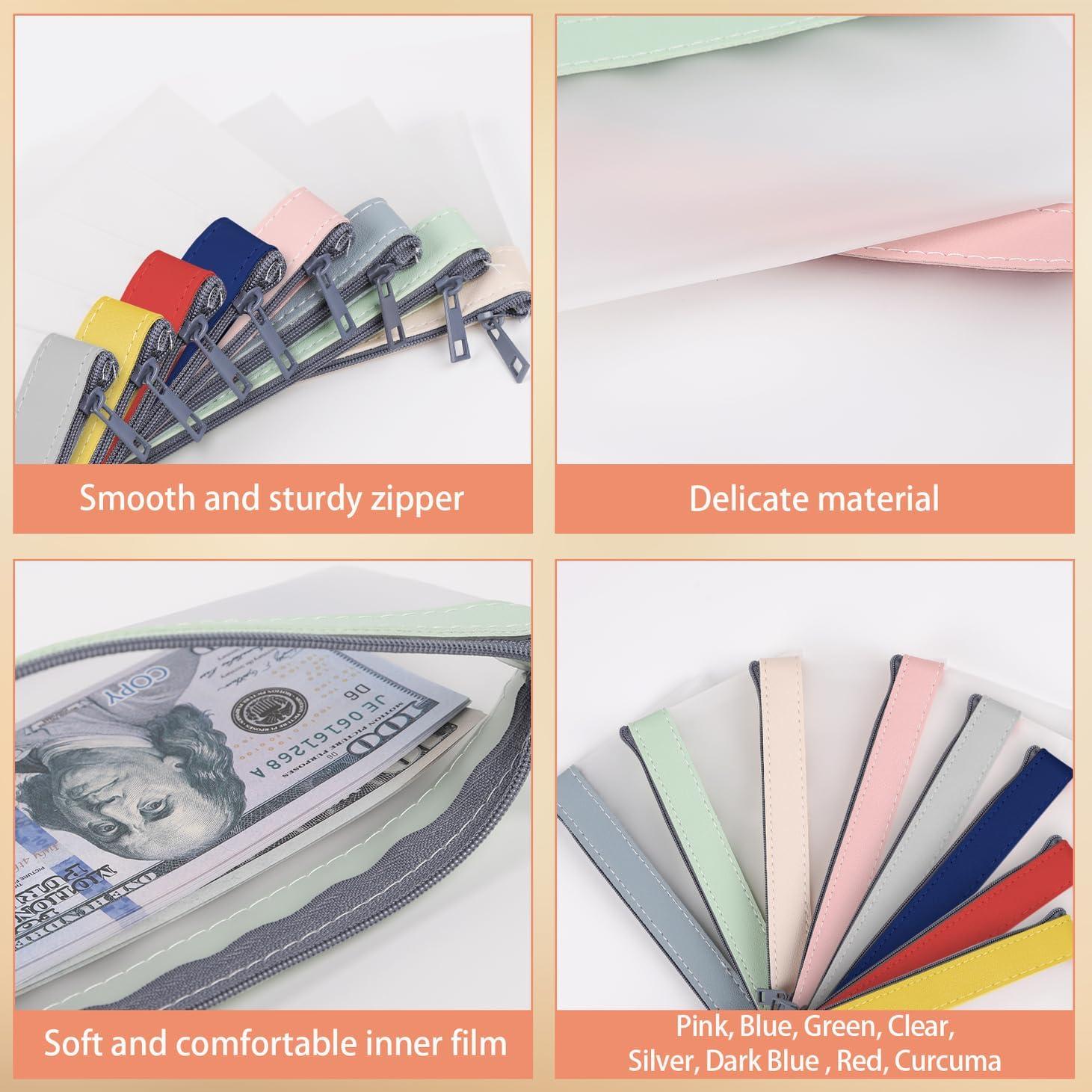 Bolsas de Dinero con Cremallera VOCHIC 19.3x9.4cm 8 Colores