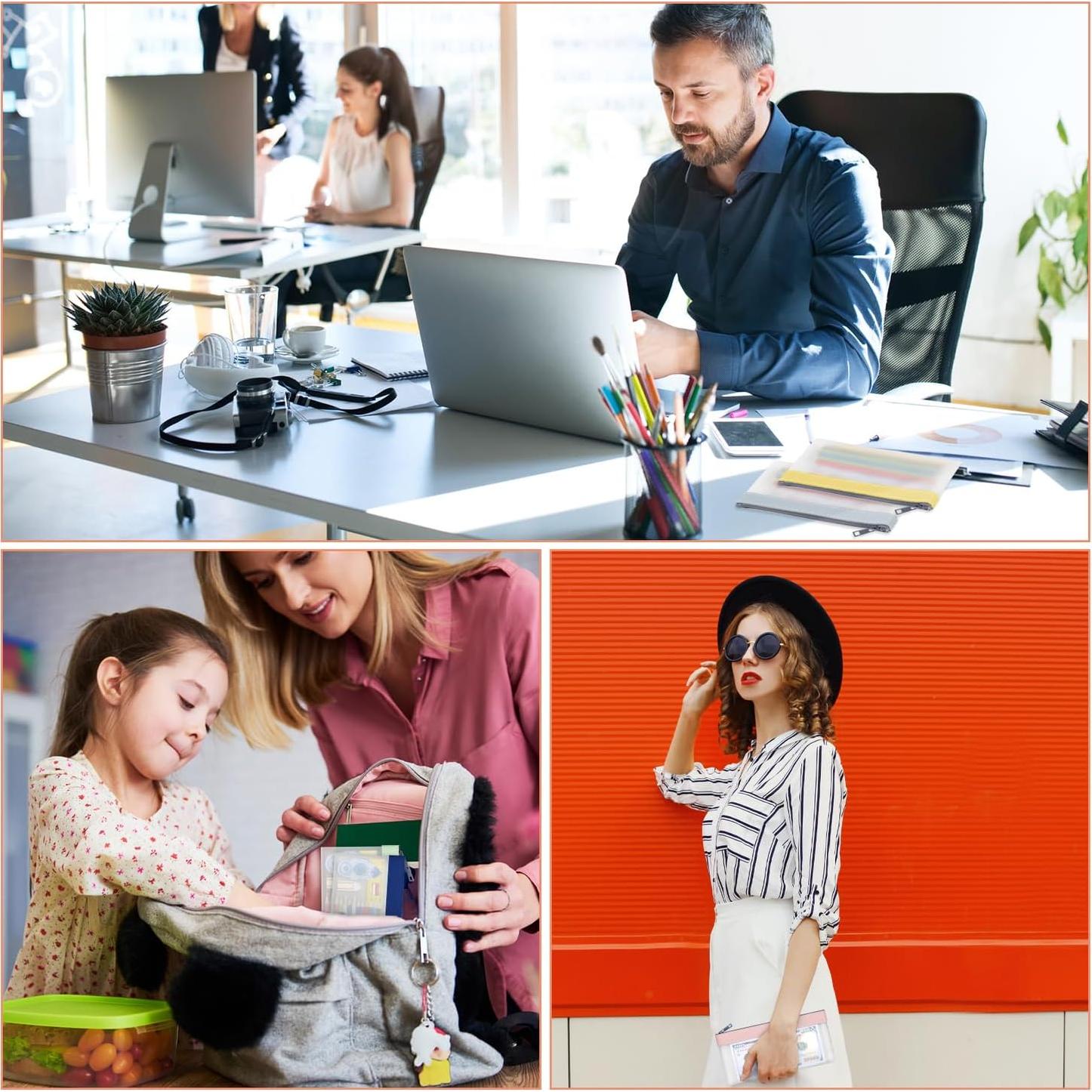 Bolsas de Dinero con Cremallera VOCHIC 19.3x9.4cm 8 Colores