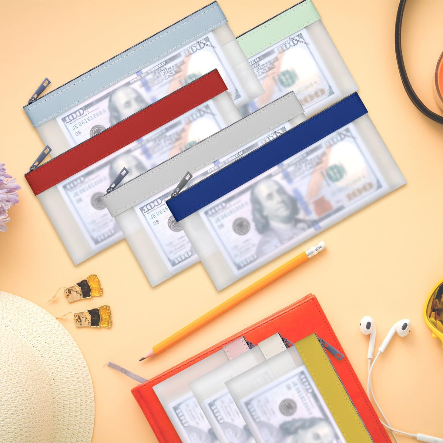 Bolsas de Dinero con Cremallera VOCHIC 19.3x9.4cm 8 Colores