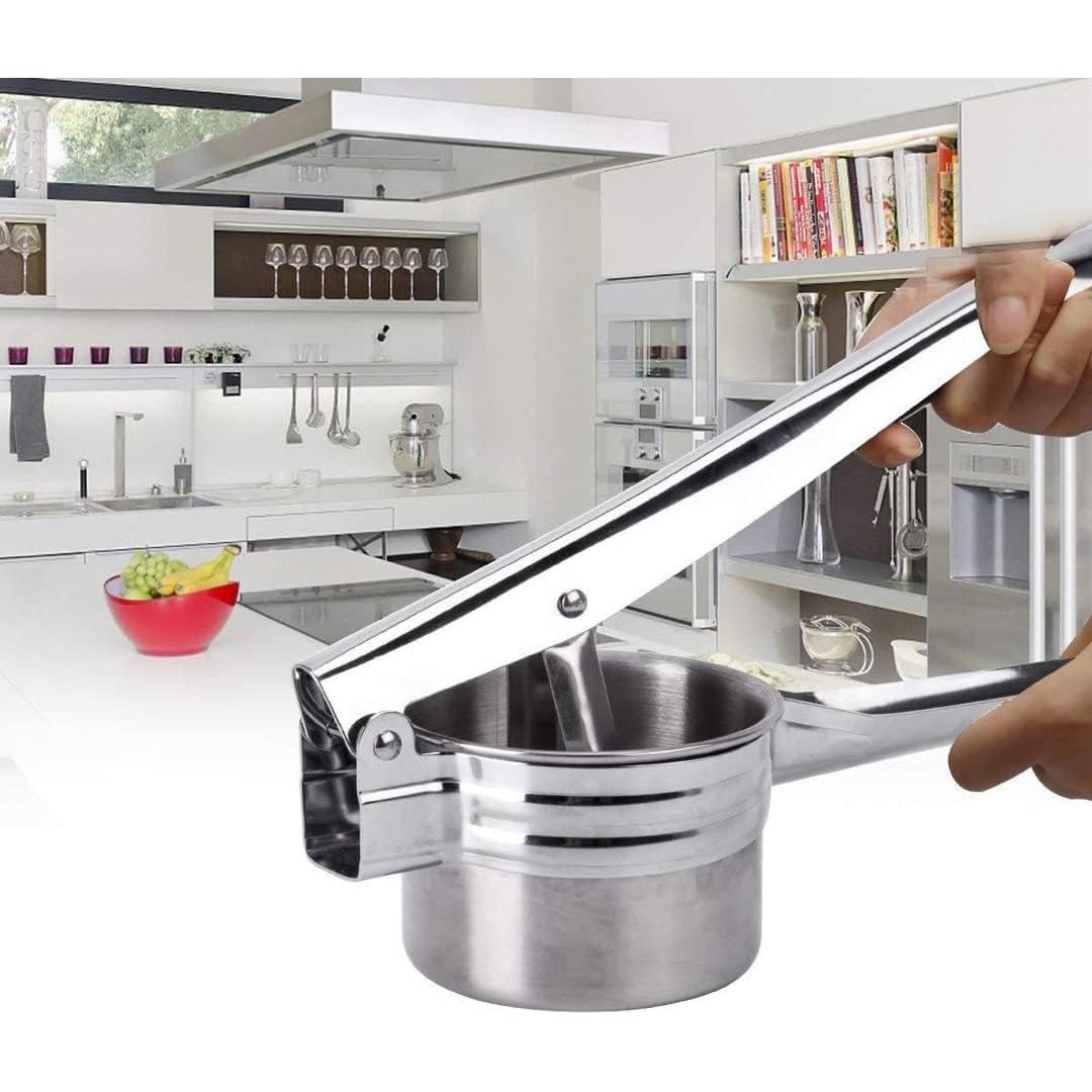 Prensador de Papas ZKKEIIE de Acero Inoxidable 425g con Discos