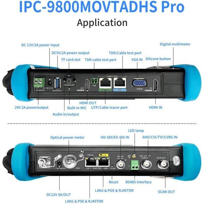Probador de Cámara CCTV Rsrteng IPC-9800MOVTADHS 8K 32MP