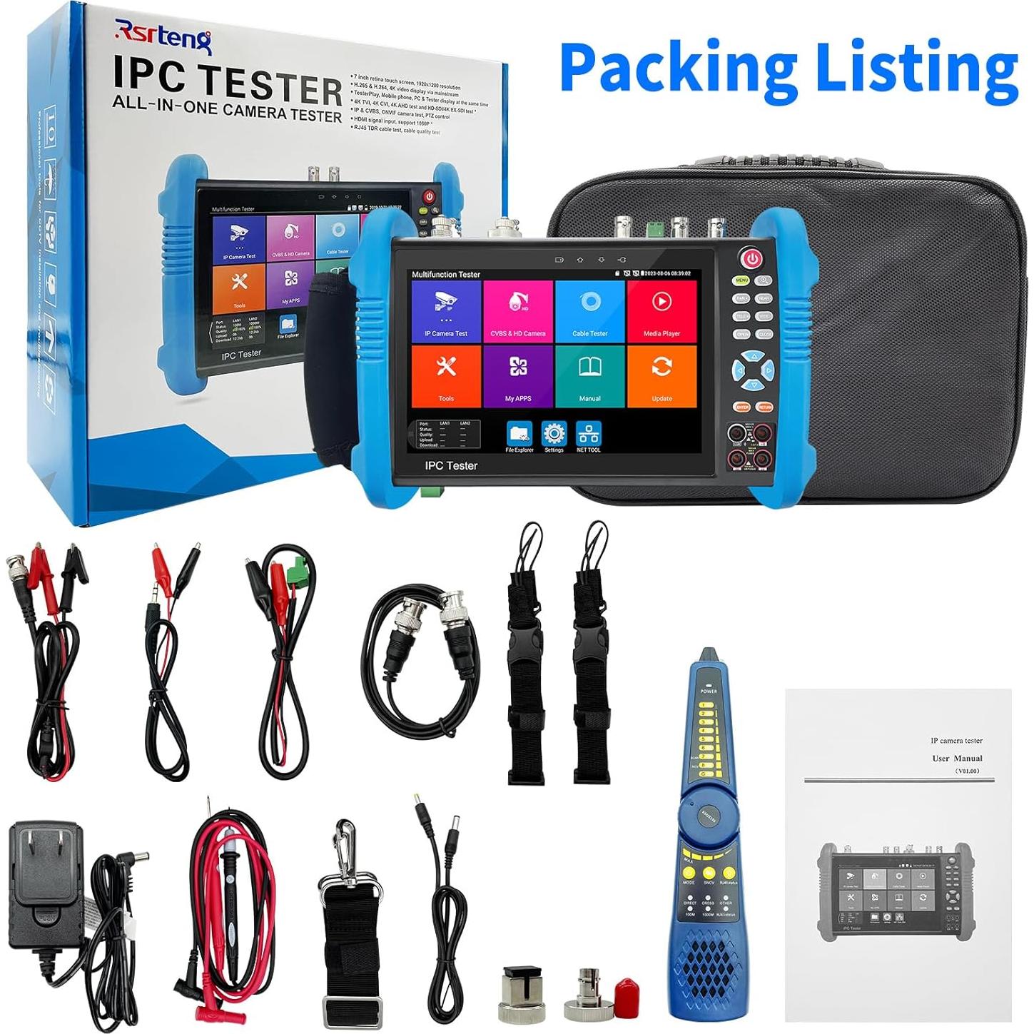 Probador de Cámara CCTV Rsrteng IPC-9800MOVTADHS 8K 32MP