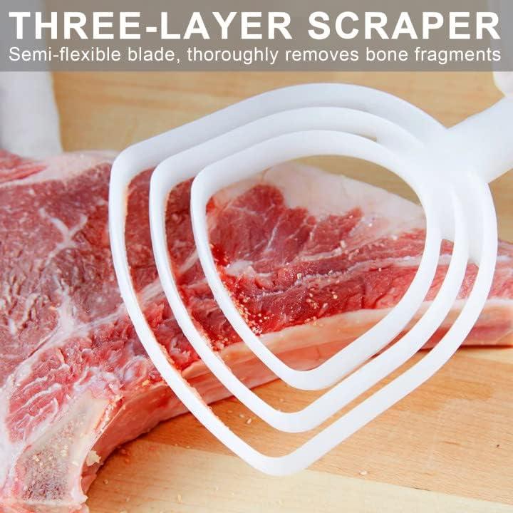 Raspador de Polvo de Hueso BOLEXINO - 2 Paquetes, Blanco