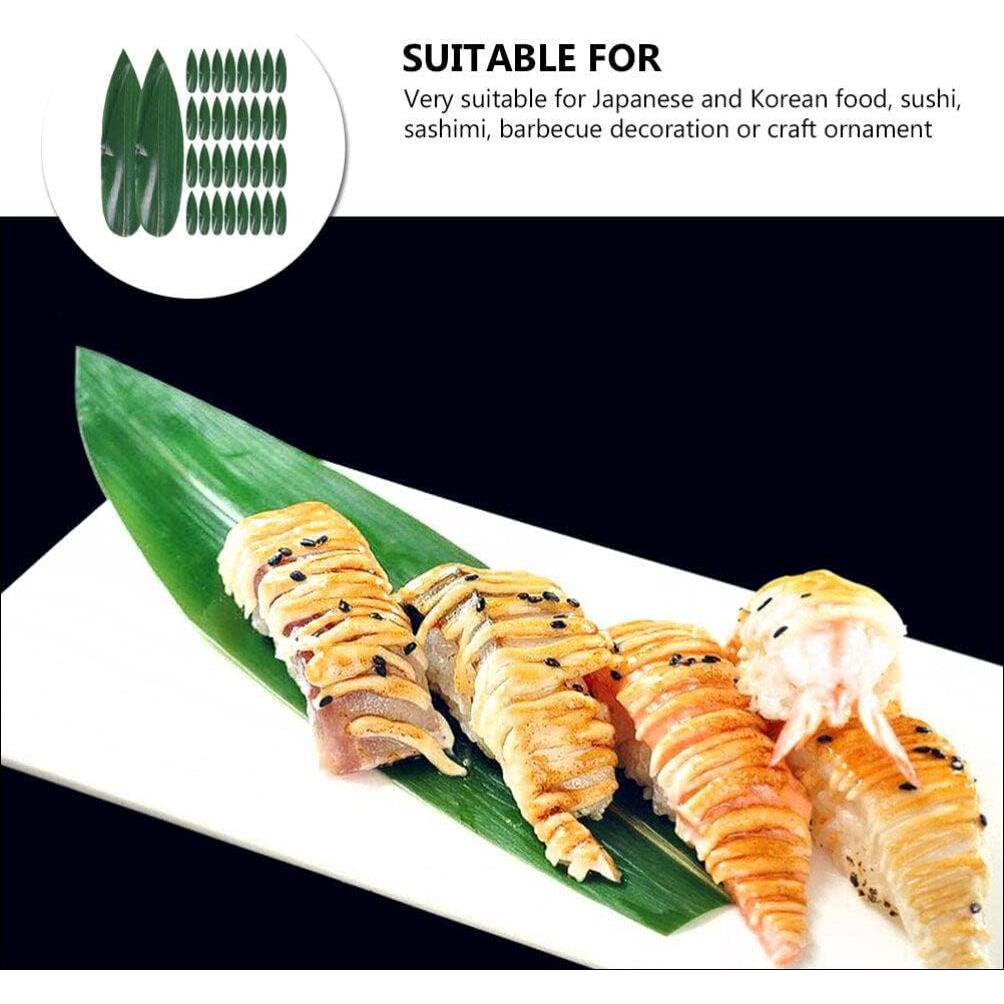 Divisor de Sushi Ganazono 100pcs Hoja Verde 18x4.7cm