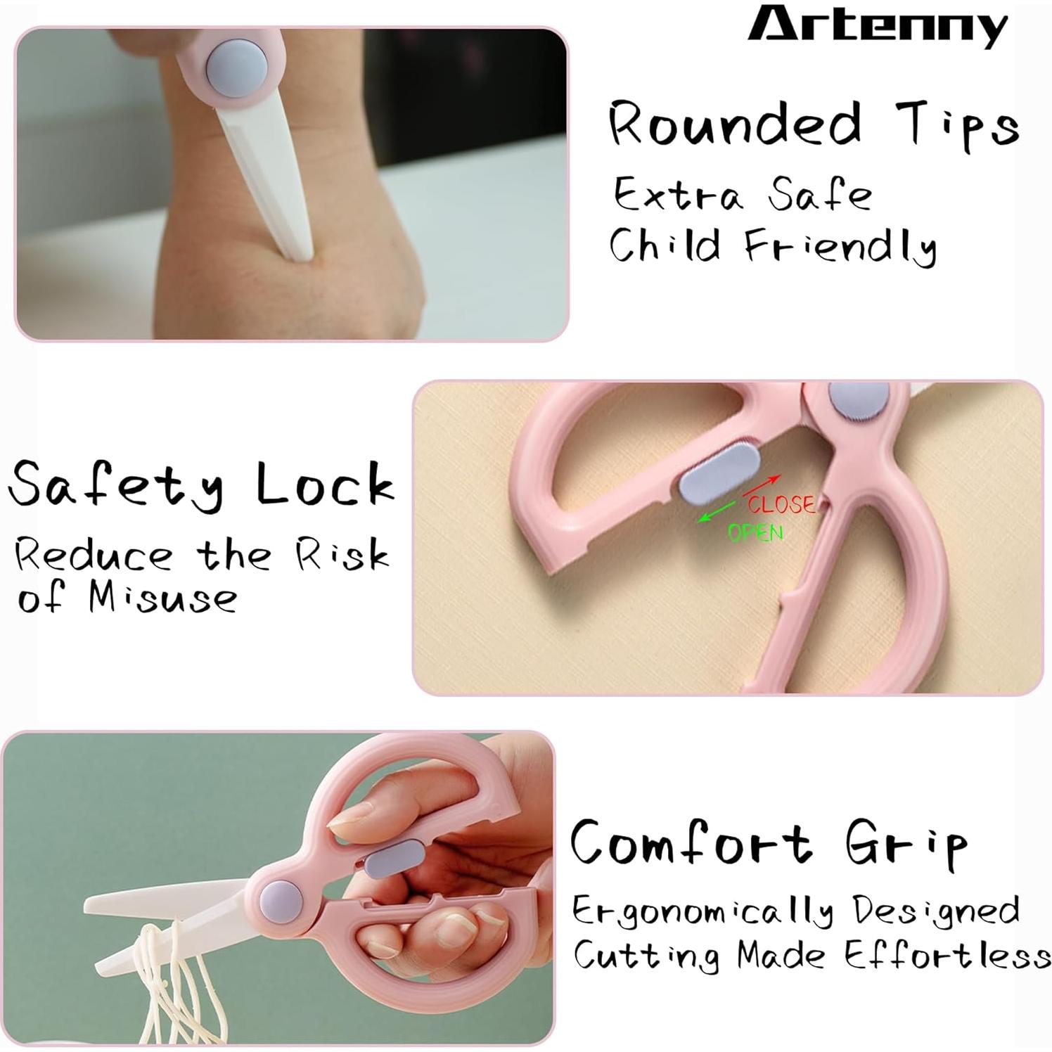 Tijeras de Comida para Bebés Artenny Cerámica con Estuche