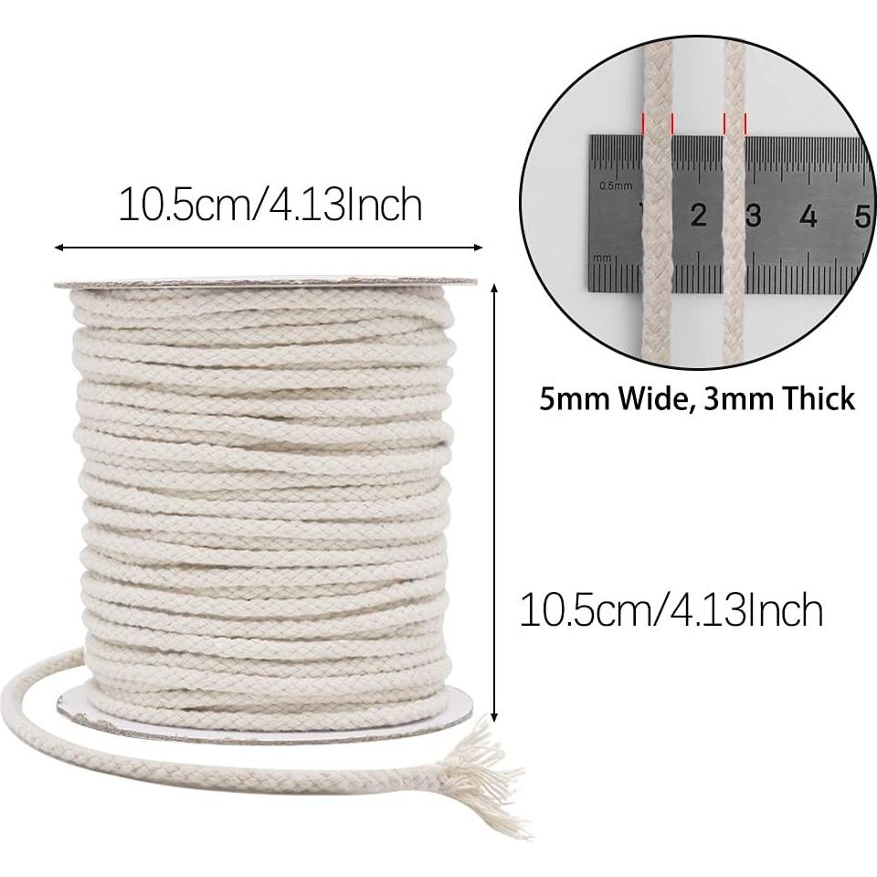 Cuerda de Macramé Tenn Well 5mm x 50m Algodón Beige para Manualidades