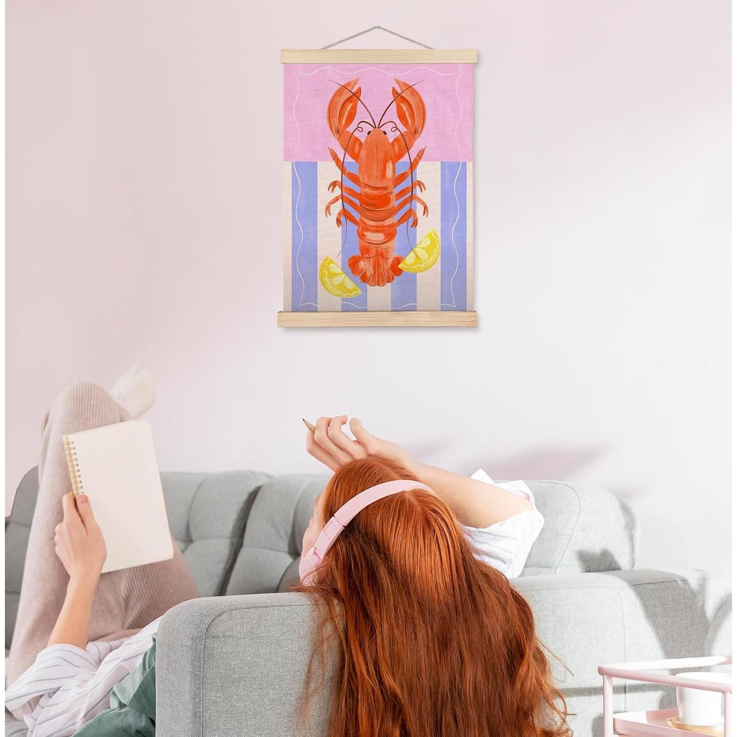 Arte de Pared Langosta de Playa SPBL&L 30x40 cm Lienzo