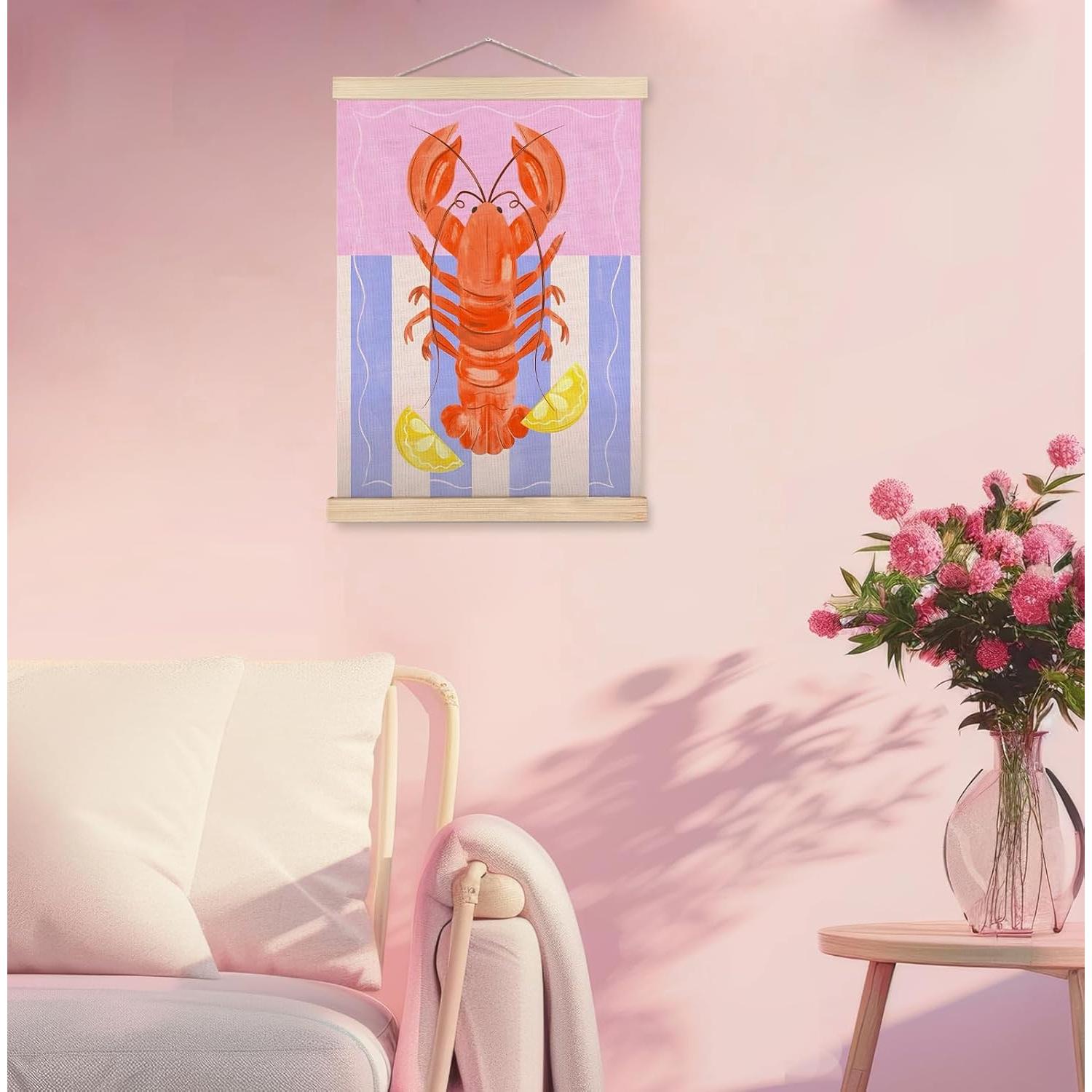 Arte de Pared Langosta de Playa SPBL&L 30x40 cm Lienzo