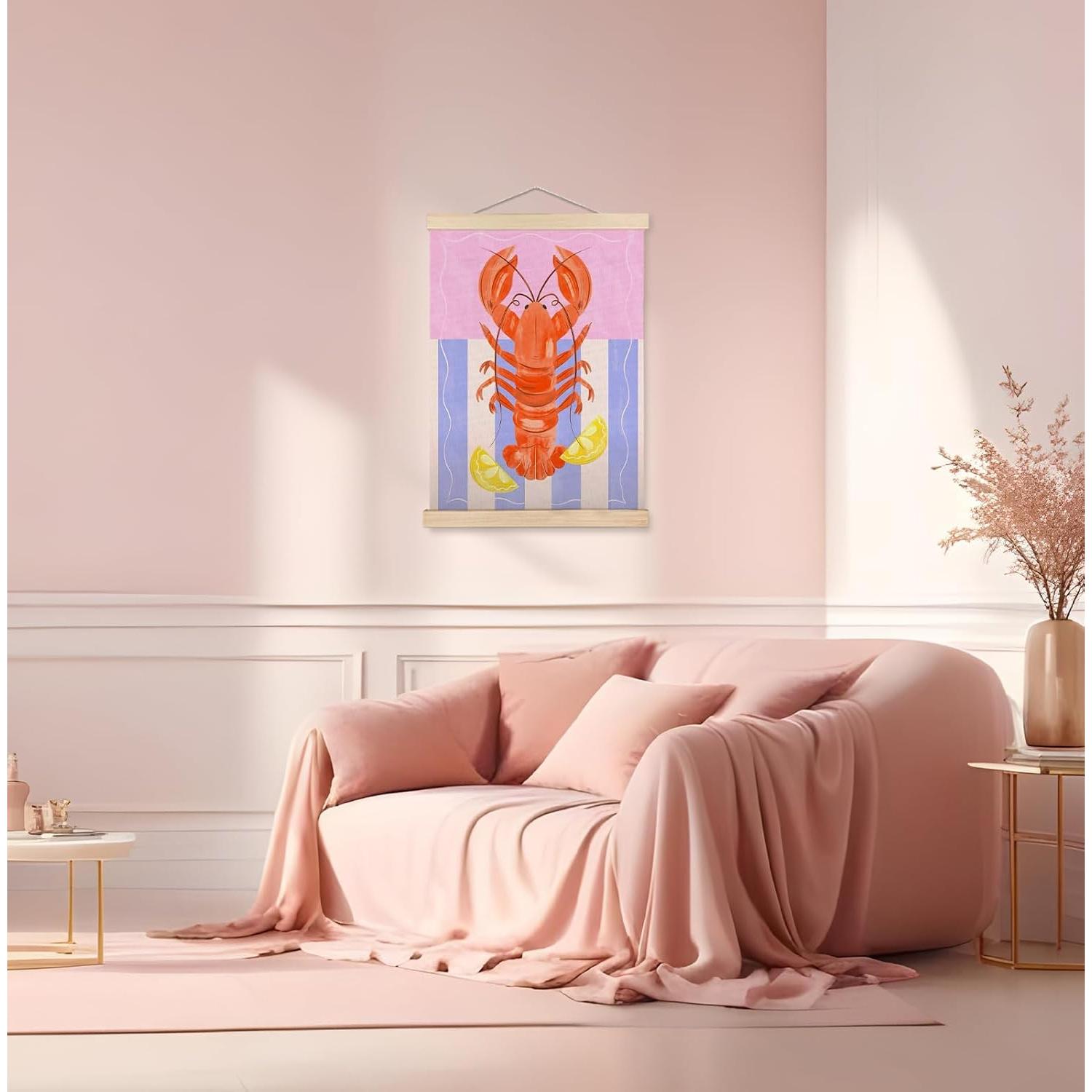 Arte de Pared Langosta de Playa SPBL&L 30x40 cm Lienzo