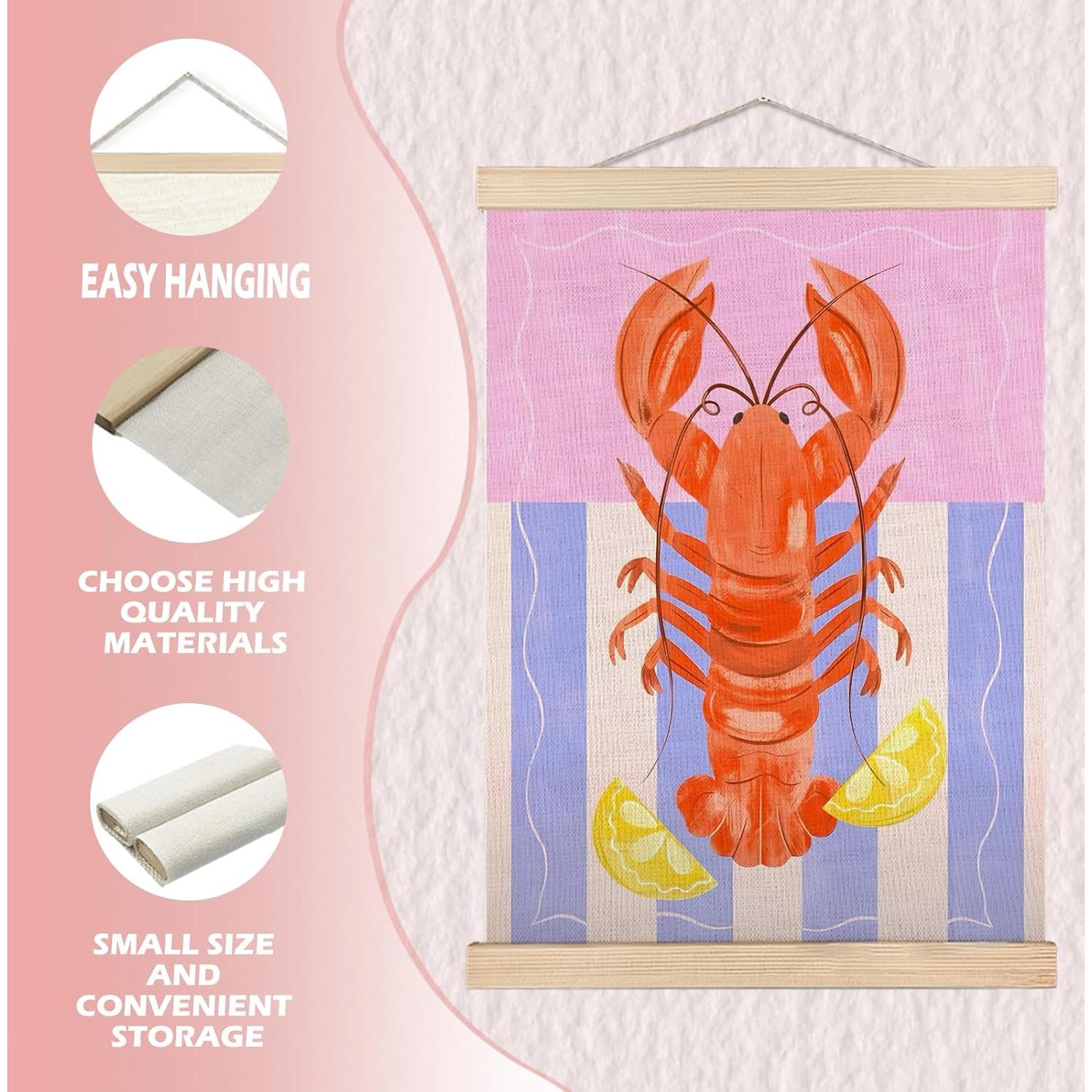 Arte de Pared Langosta de Playa SPBL&L 30x40 cm Lienzo