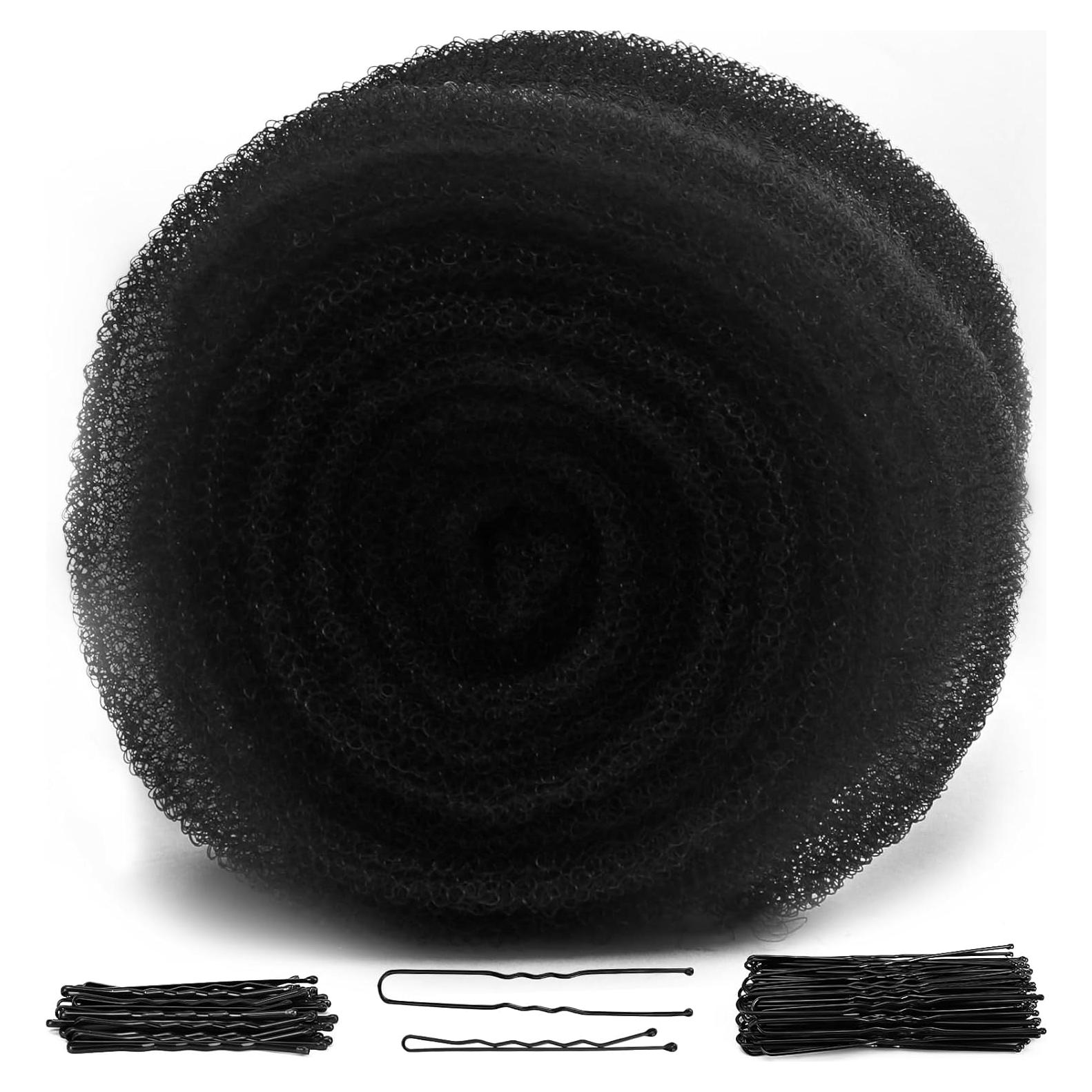 Relleno de Cabello Negro YGQQOY + 20 Horquillas para Recogidos