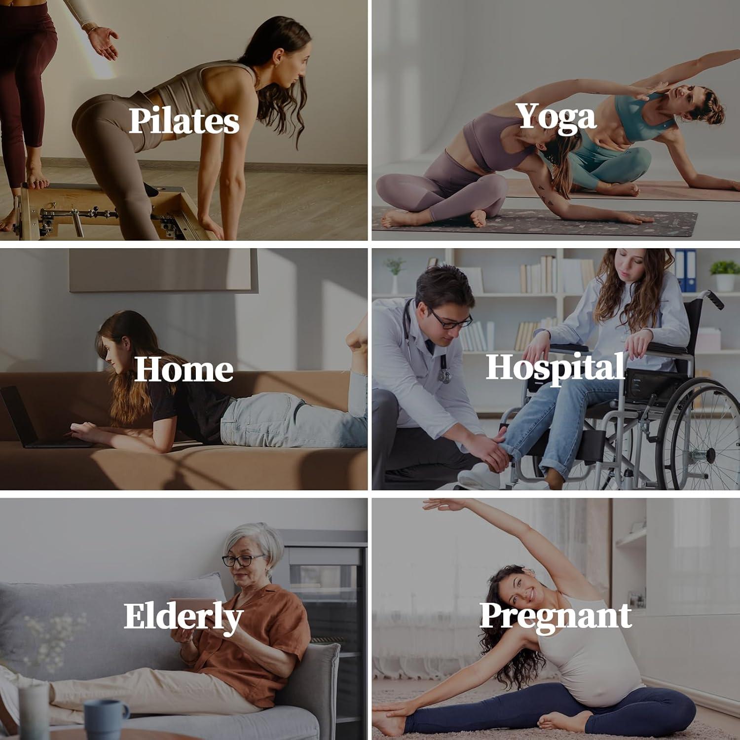 Calcetines Antideslizantes de Yoga WAJIAFAR para Mujeres