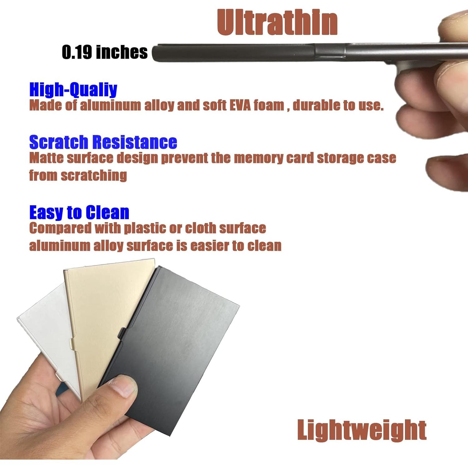Caja de Aluminio a Prueba de Agua JAKENHAM para 12 Tarjetas Micro SD