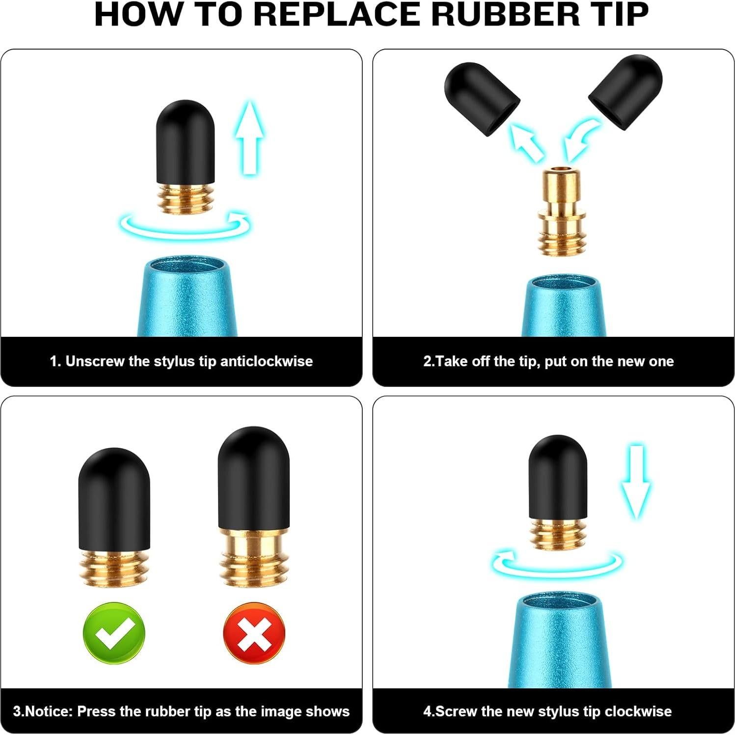 Estilógrafo Capacitivo CCIVV 4 Puntas Reemplazables para Tablets
