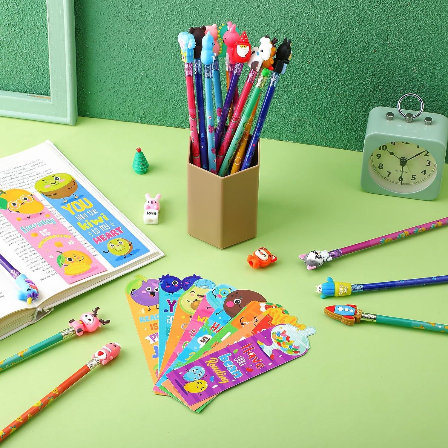 Set de 80 Piezas de Lápices y Marcadores Aromatizados Teling