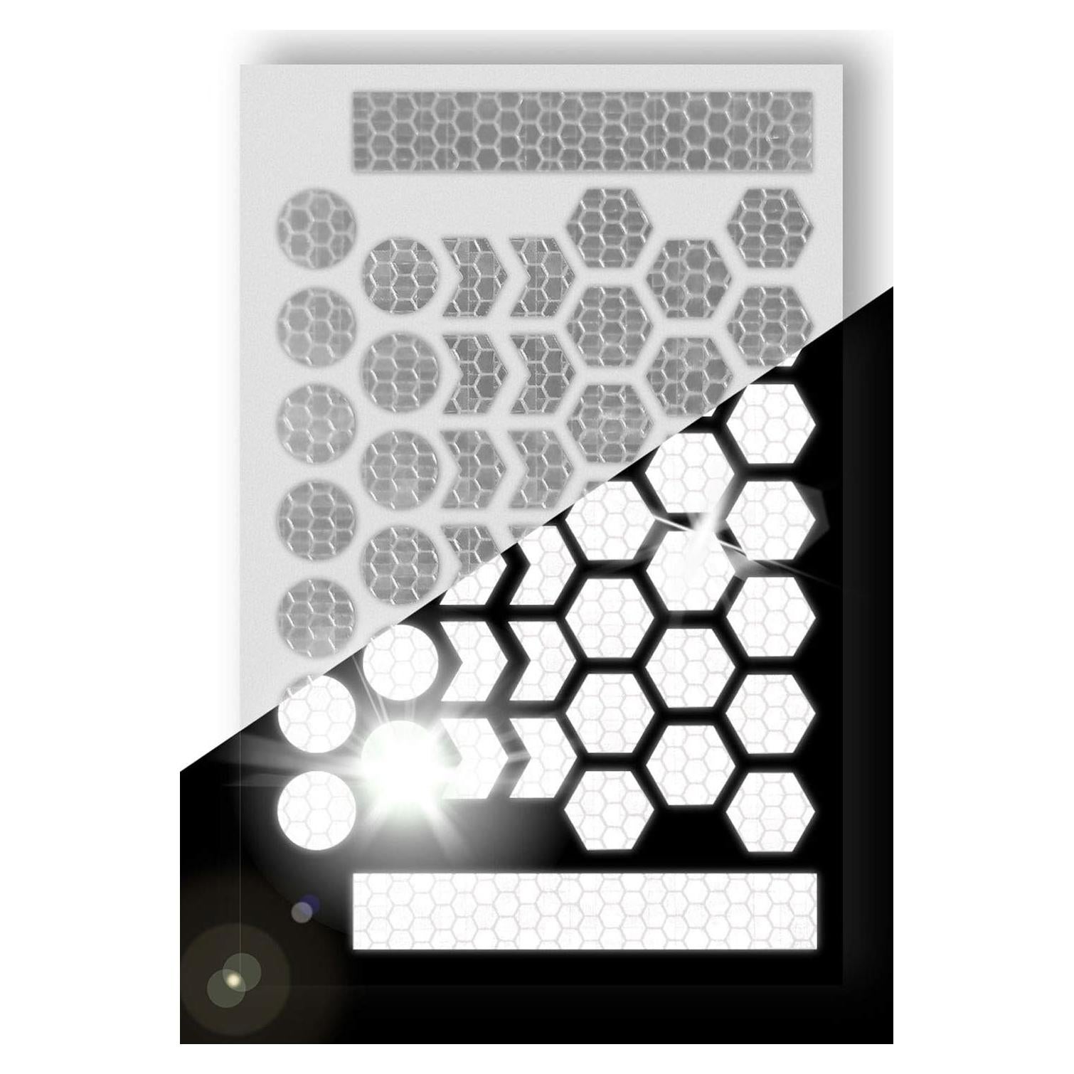 Calcomanías Reflectantes Hexágono 330 - ReflecToes - 5 Hojas