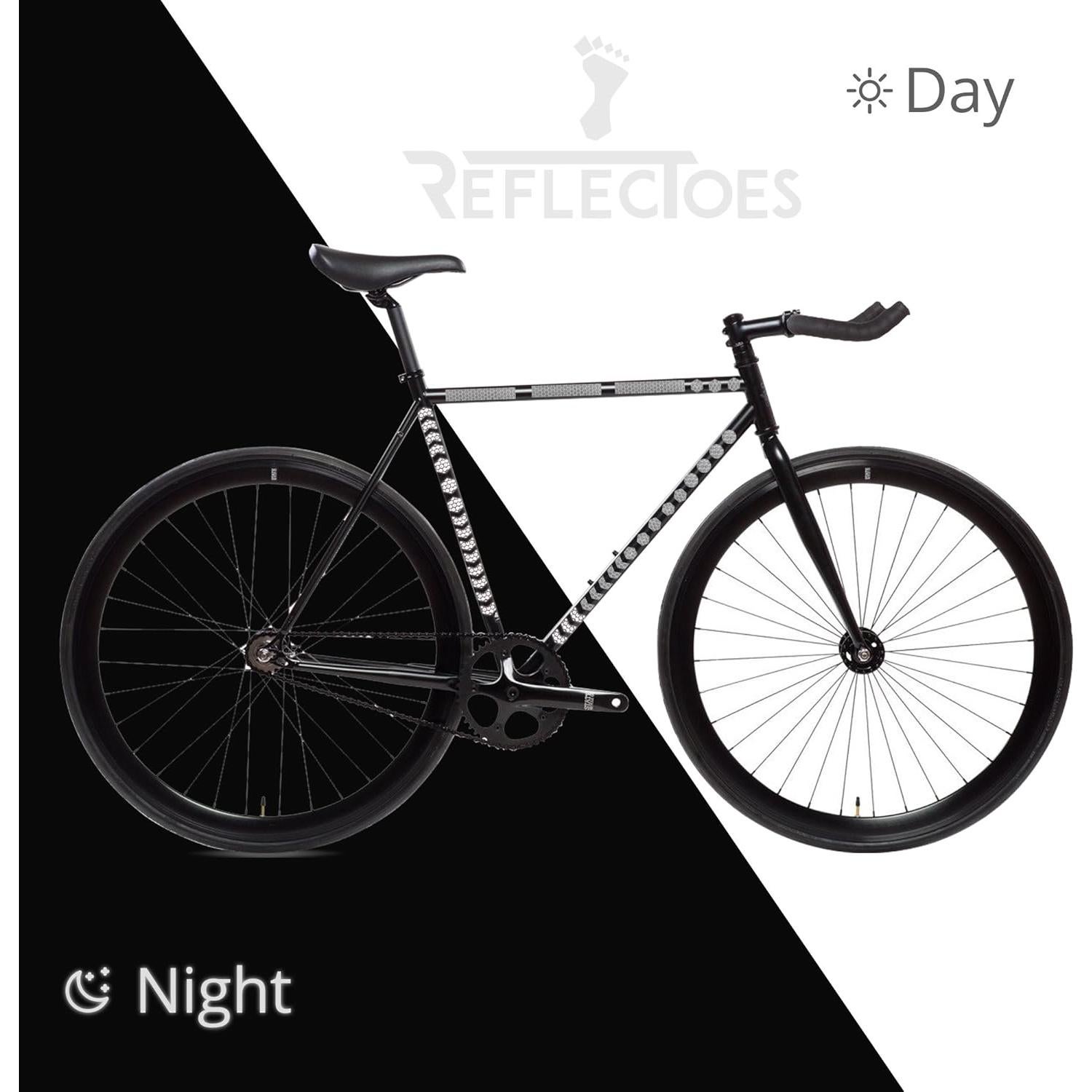 Calcomanías Reflectantes Hexágono 330 - ReflecToes - 5 Hojas