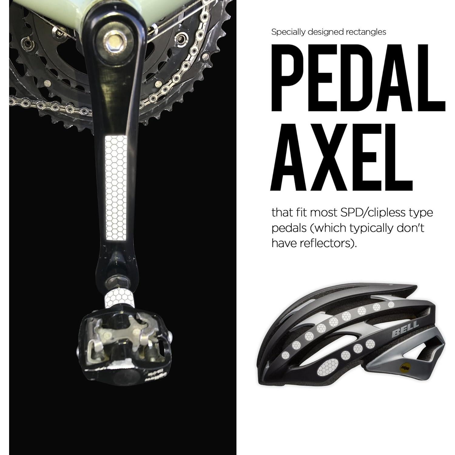 Calcomanías Reflectantes Hexágono 330 - ReflecToes - 5 Hojas