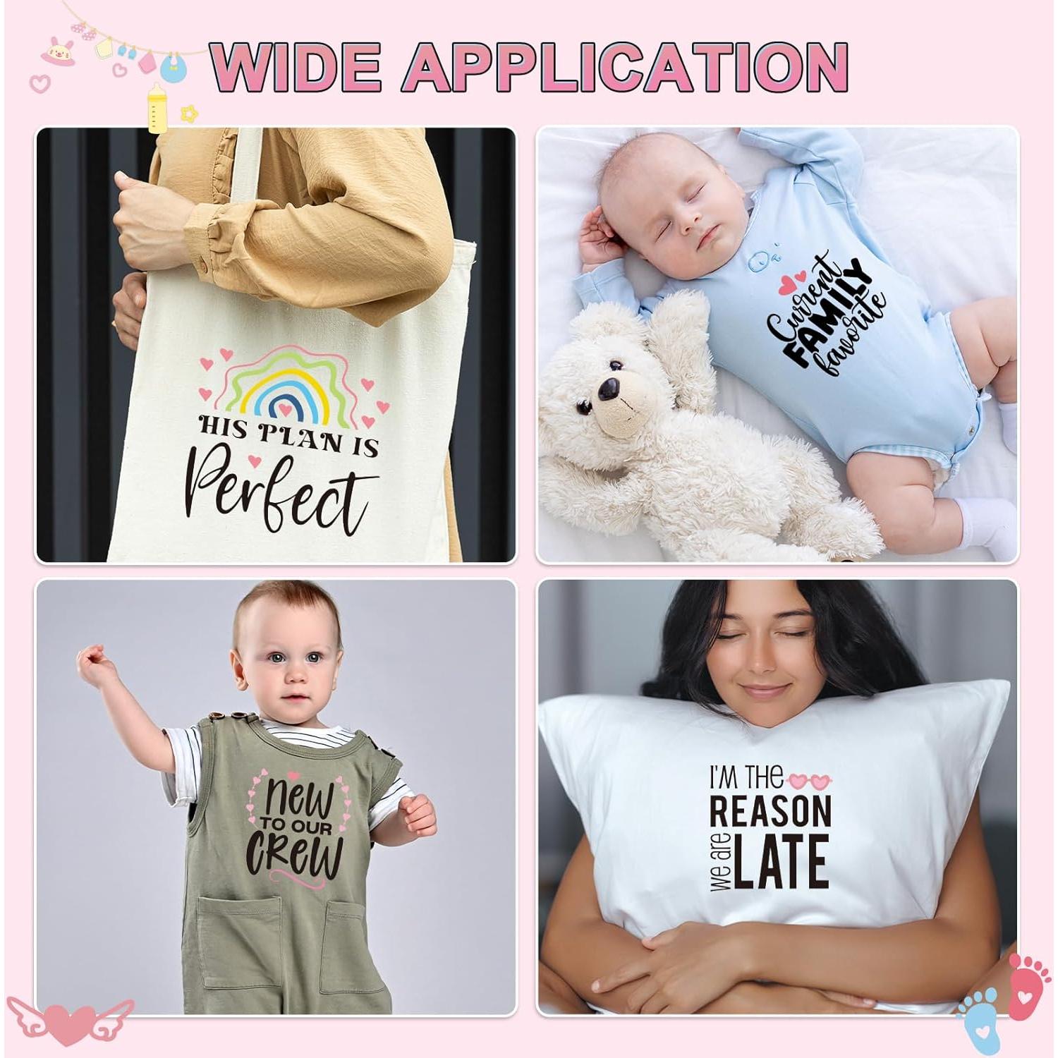 Transferencias de Hierro Falueqg 30Pcs para Baby Shower