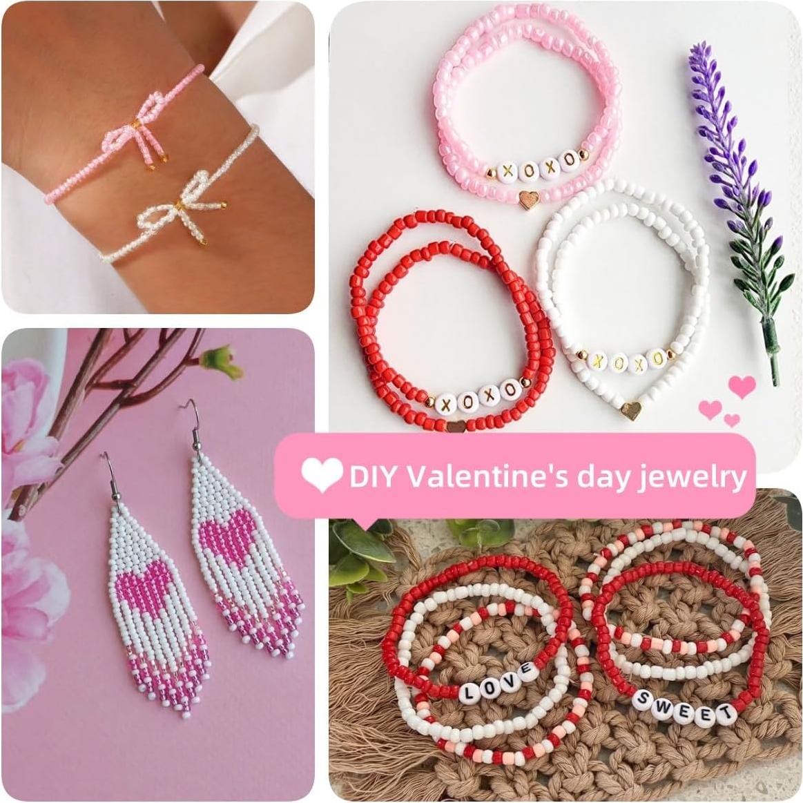 Kit de Joyería Sistenia 60000 Perlas de Vidrio 2mm 96 Colores