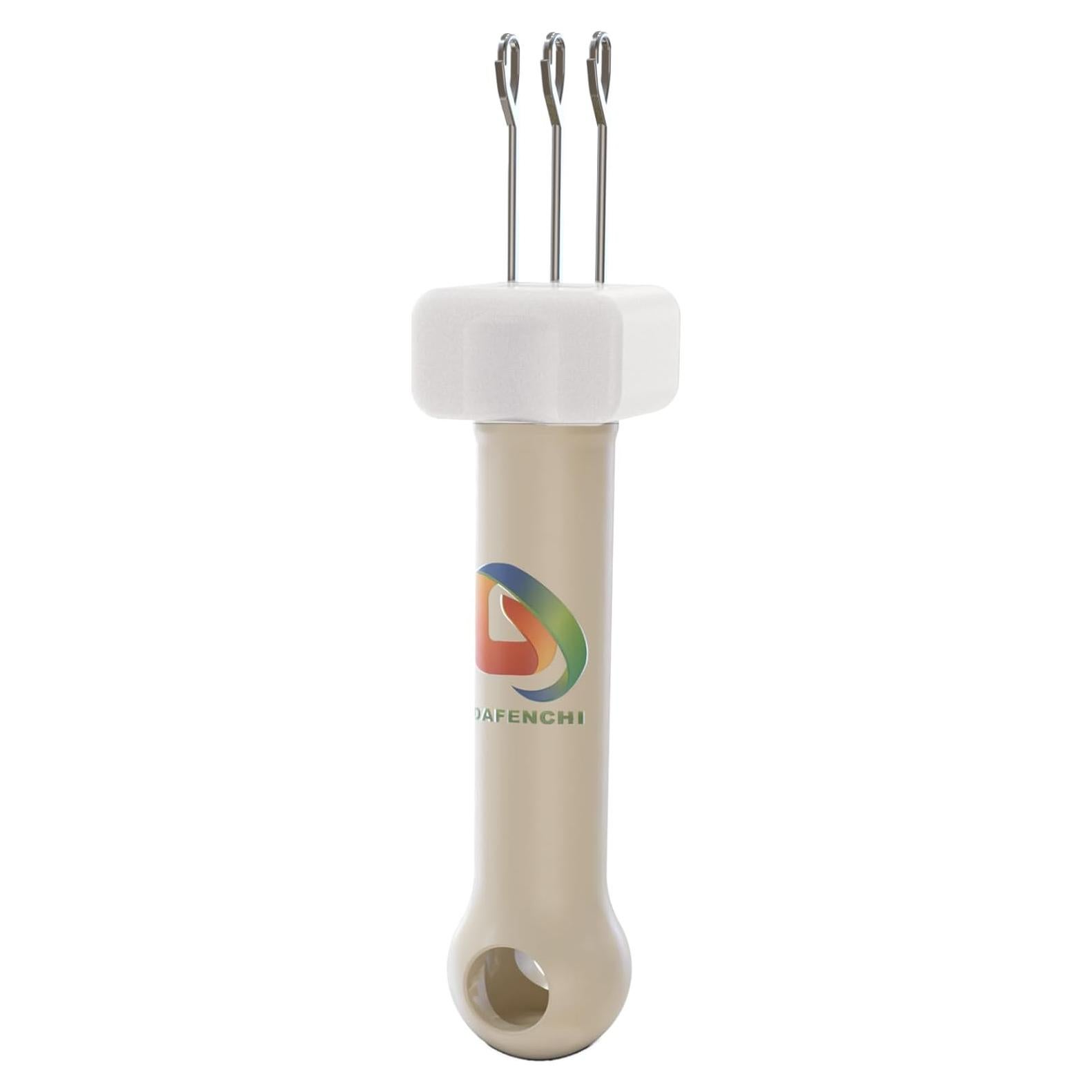 Herramienta de Tejer Multifuncional DAFENCHI 3 Ganchos Beige