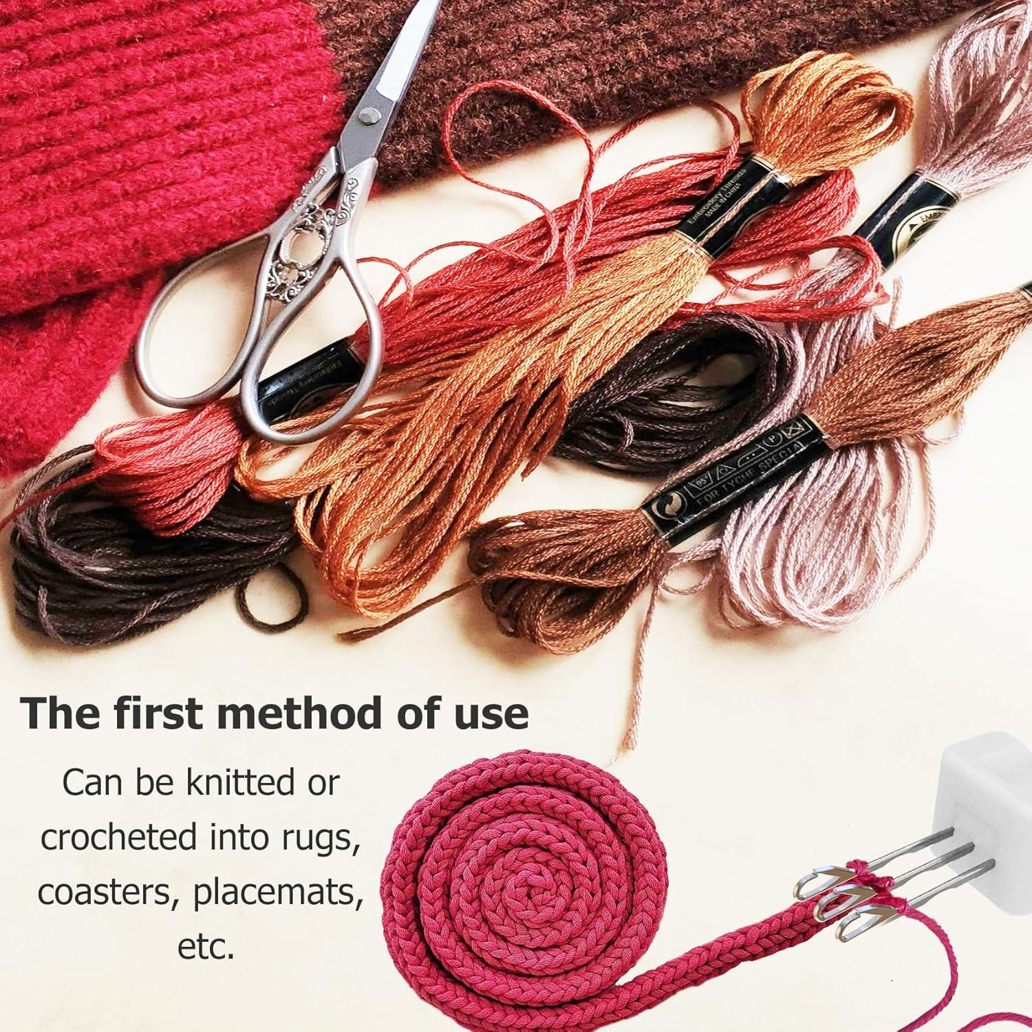 Herramienta de Tejer Multifuncional DAFENCHI 3 Ganchos Beige