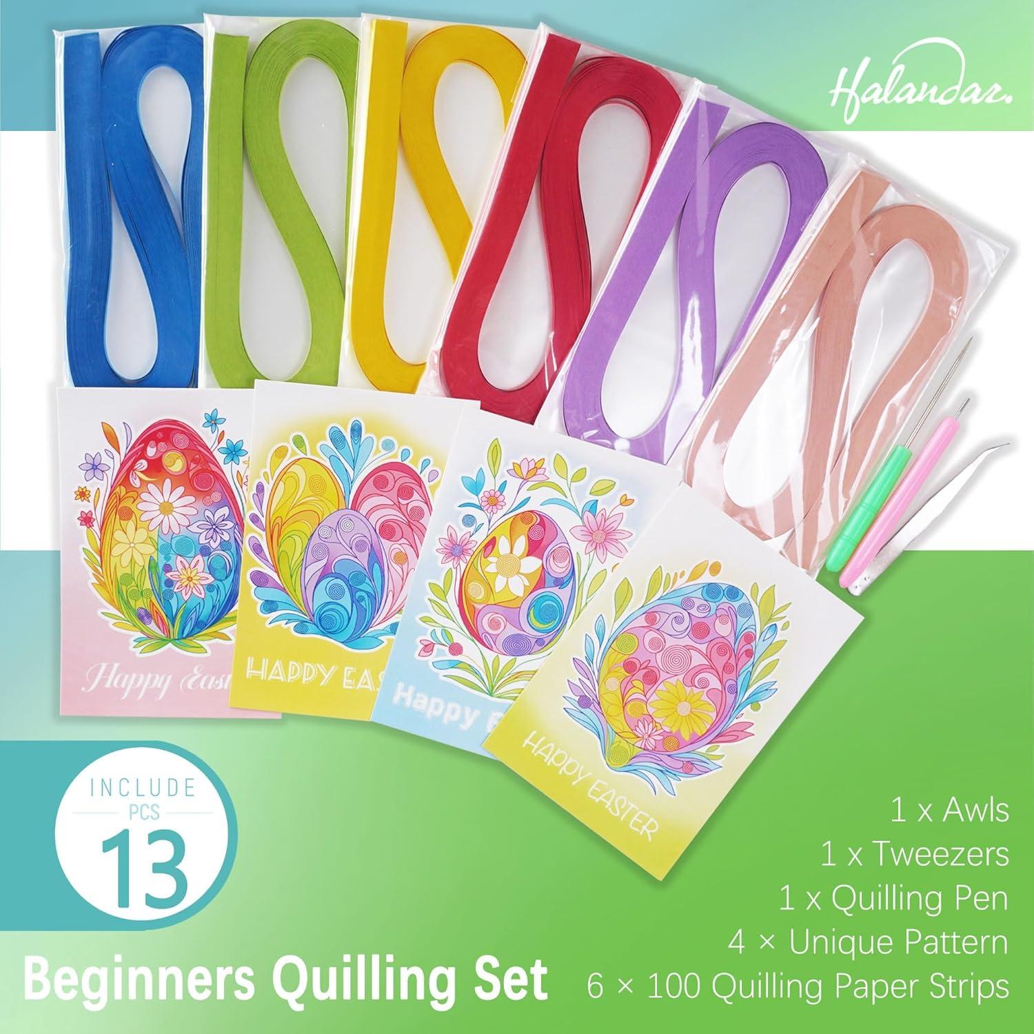 Kit de Quilling Halandar 13 Piezas para Principiantes