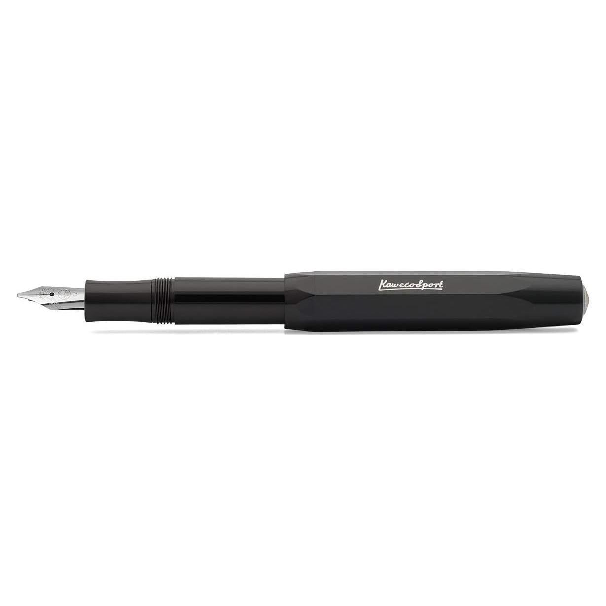 Pluma Estilográfica Kaweco Sport Caligrafía Negro 1.1 mm