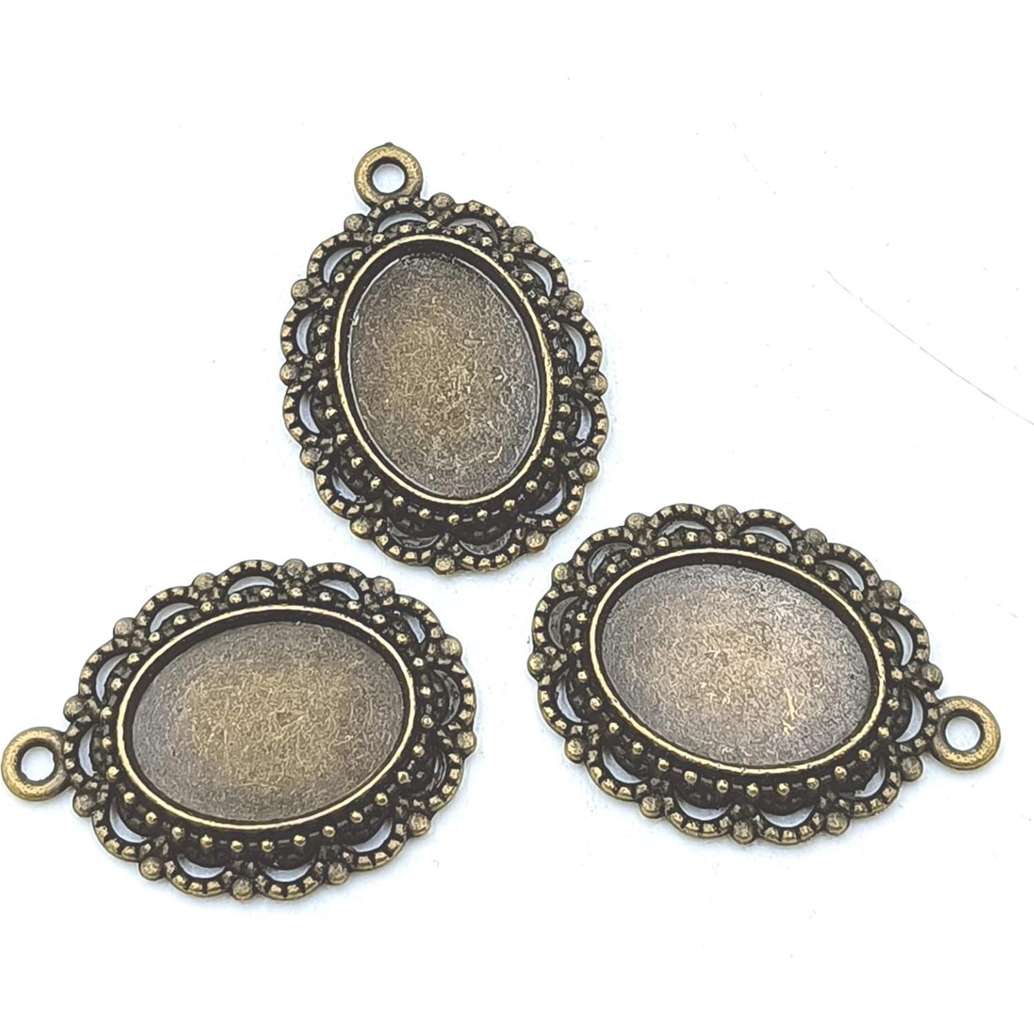 Colgantes de Cruz Vintage YOOGCORETT 50pcs 16x8mm Plata Antigua