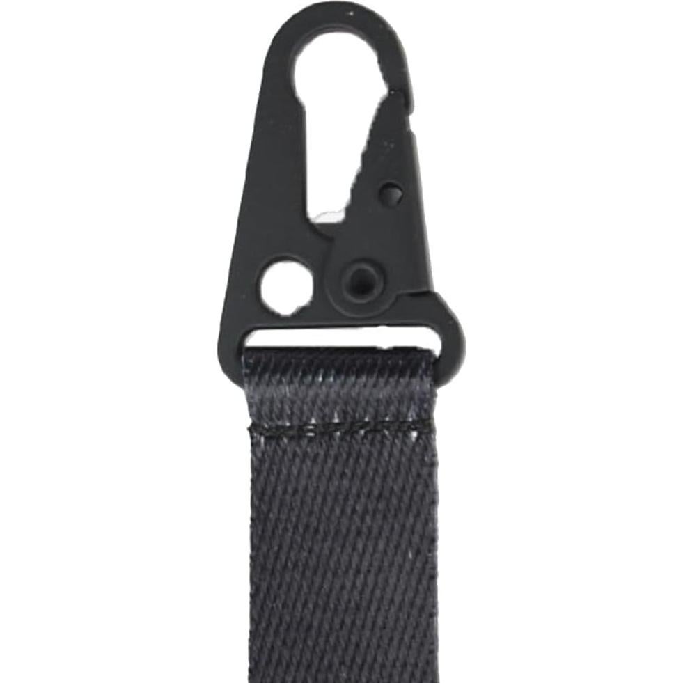 Gancho de Llavero Thread Wallets Negro - Lanyard Compacto 15 cm